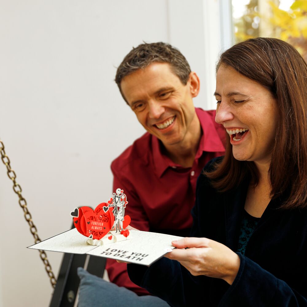 Disney Tim Burton's The Nightmare Before Christmas Love You to Death Pop-Up Card、mySite、solidvoid