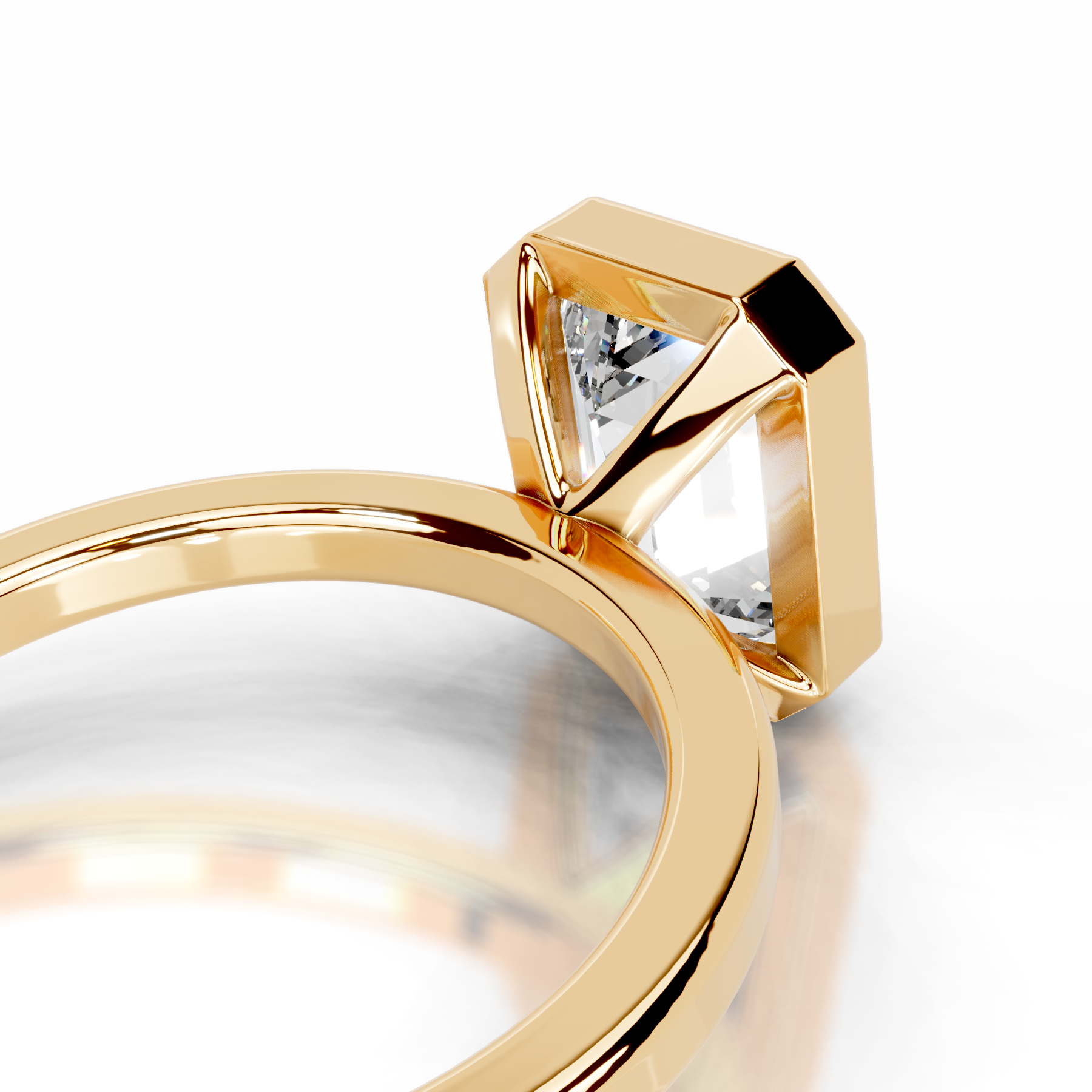 Dima Lab Grown Diamond Ring (2 Carat) -18K Yellow Gold、mySite、hinf8tx79