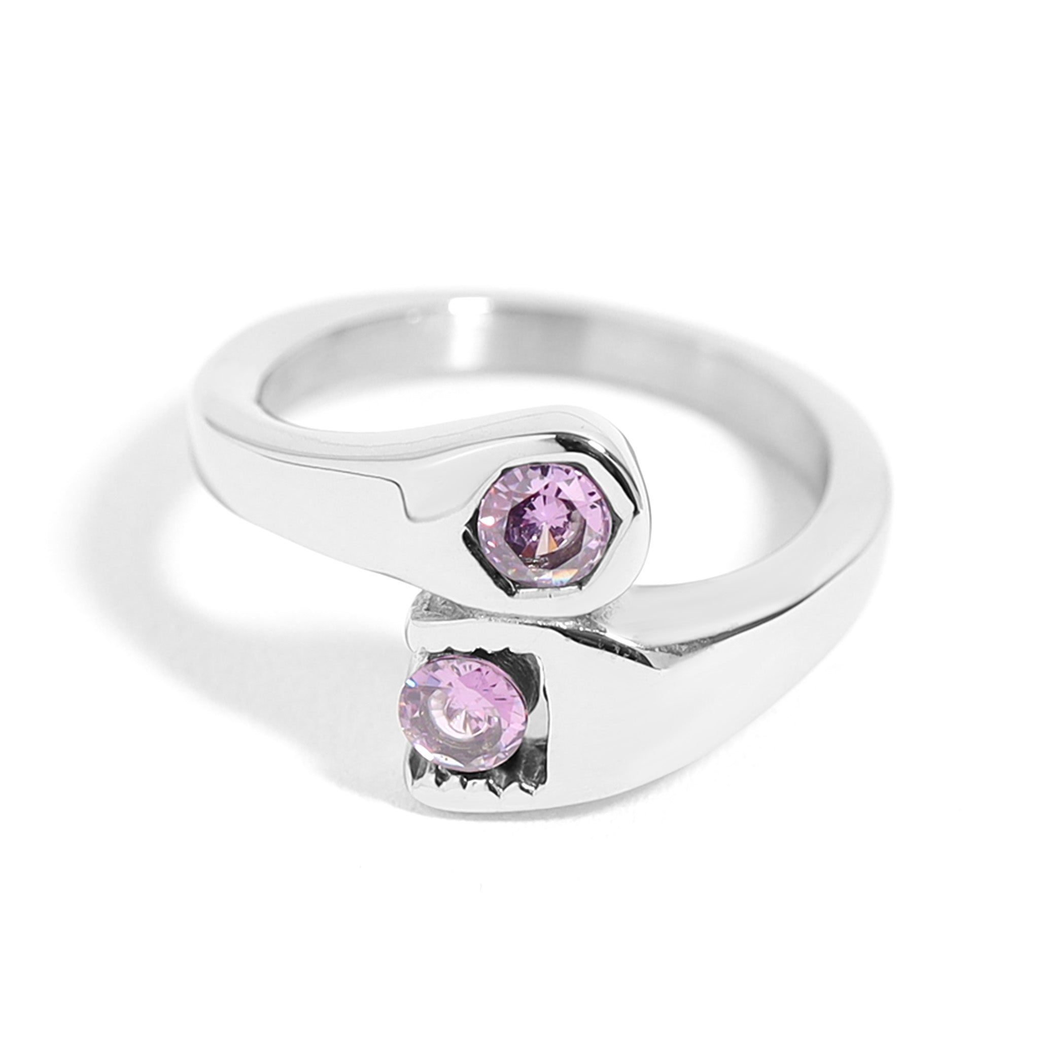 CZ Wrench Polished Stainless Steel Ring / SCR3075、mySite、dreamappss