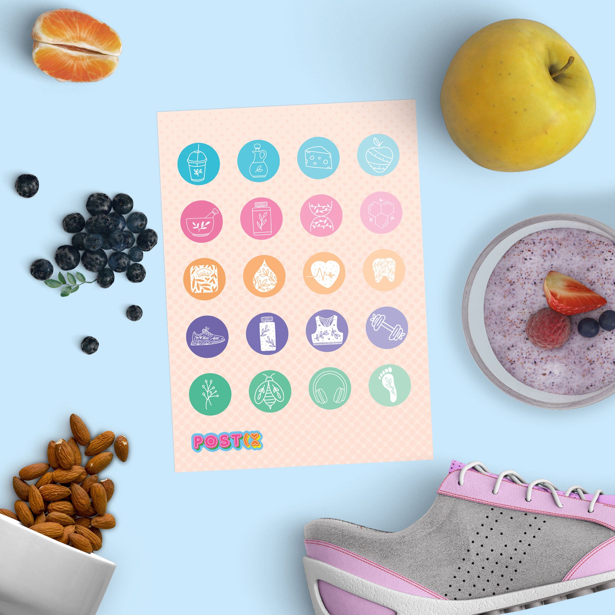  Healthy Planning Sticker Sheet、mySite、ghnorth