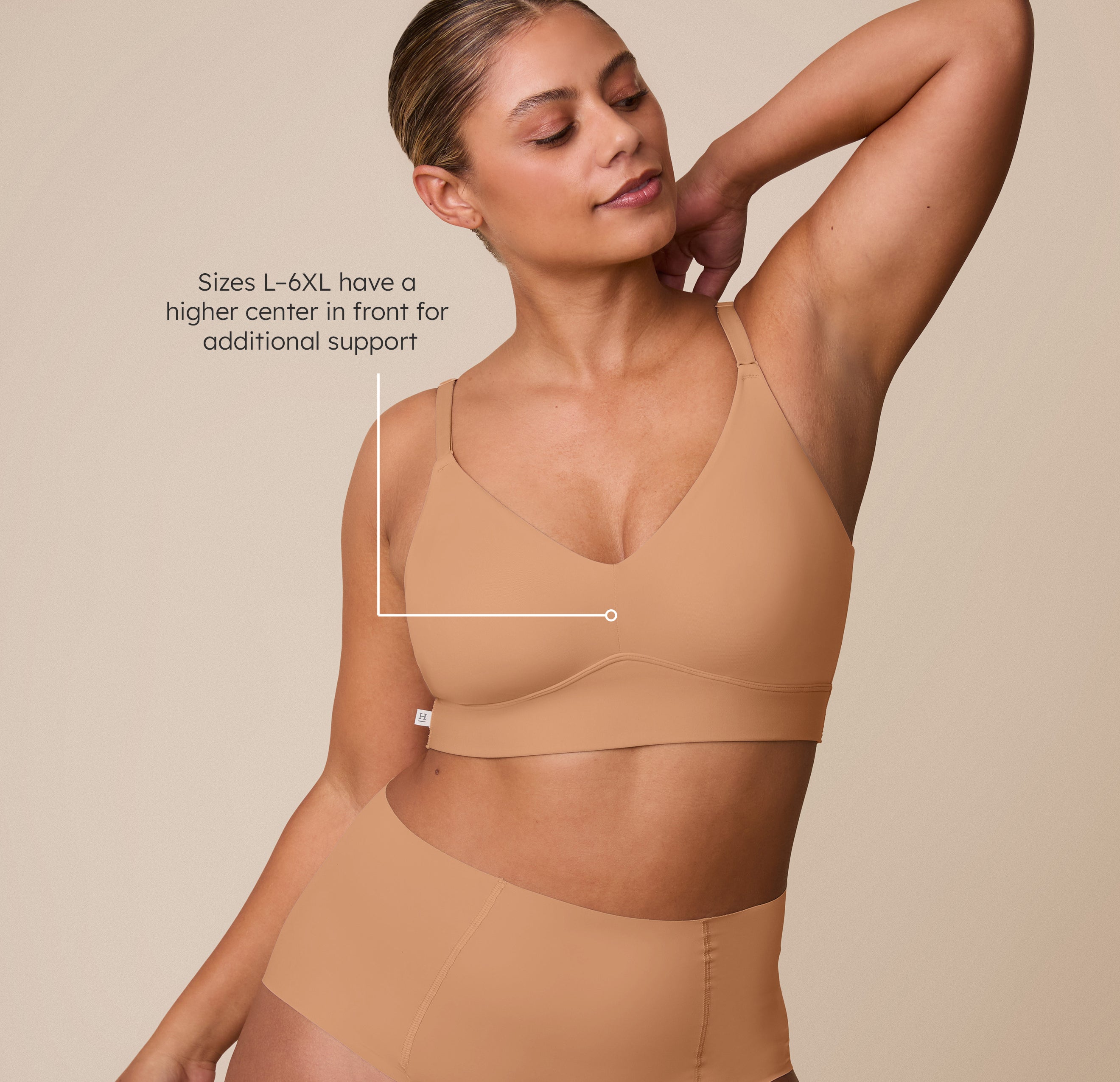 Bliss Triangle Bralette - Tan、mySite、bengalsvssteelers