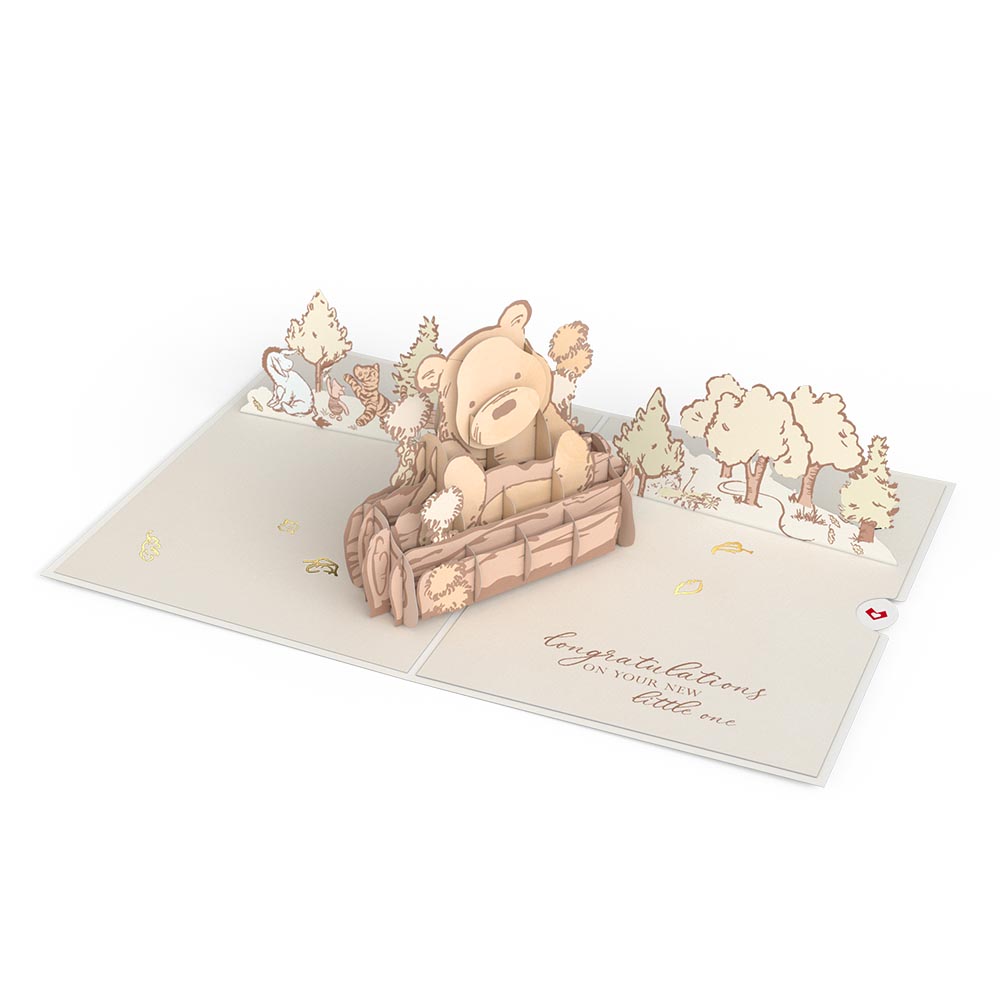 Disney's Winnie the Pooh New Baby Pop-Up Card、mySite、solidvoid