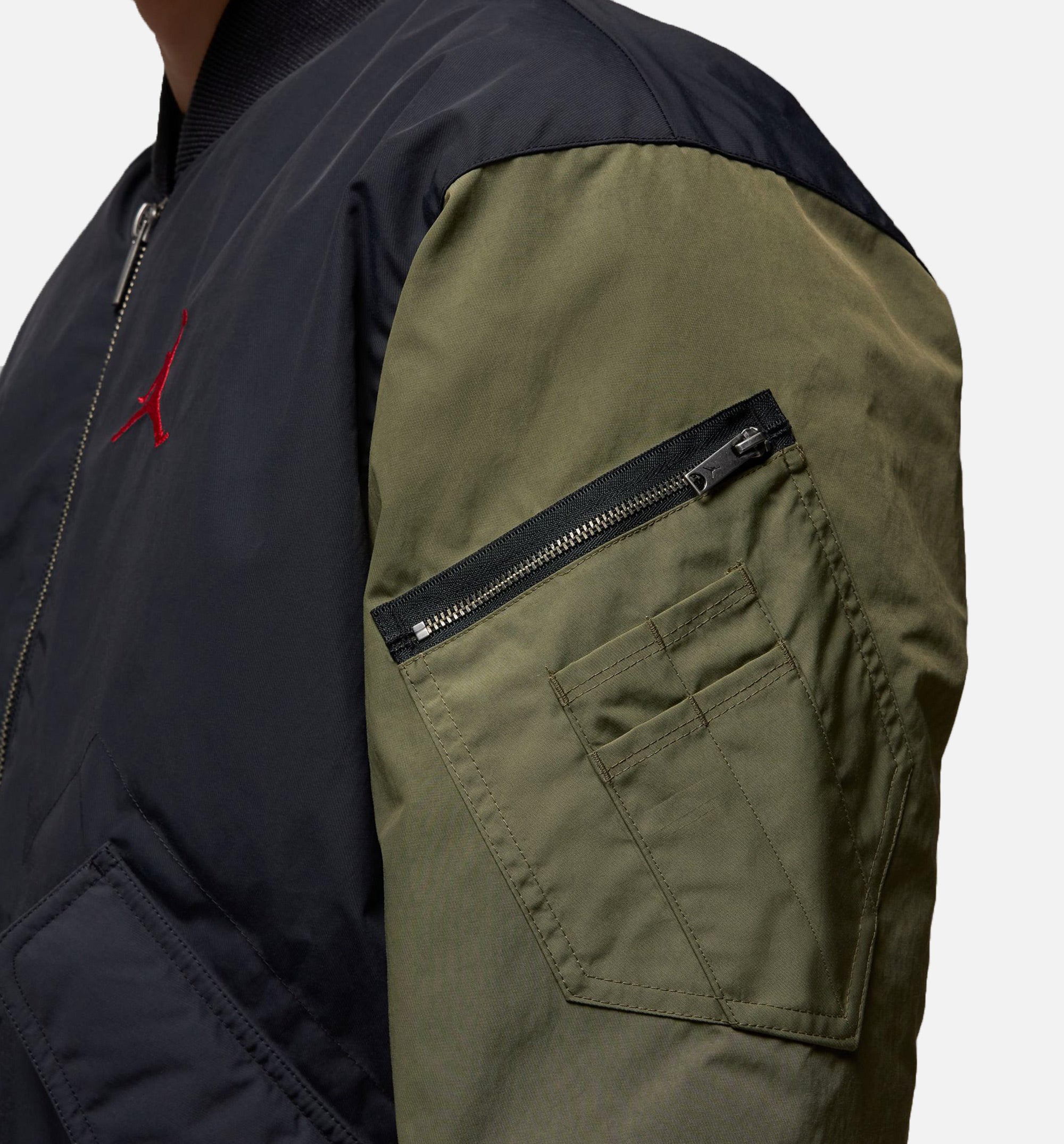 Renegade Bomber Mens Jacket - Black/Olive、mySite、dreamappss