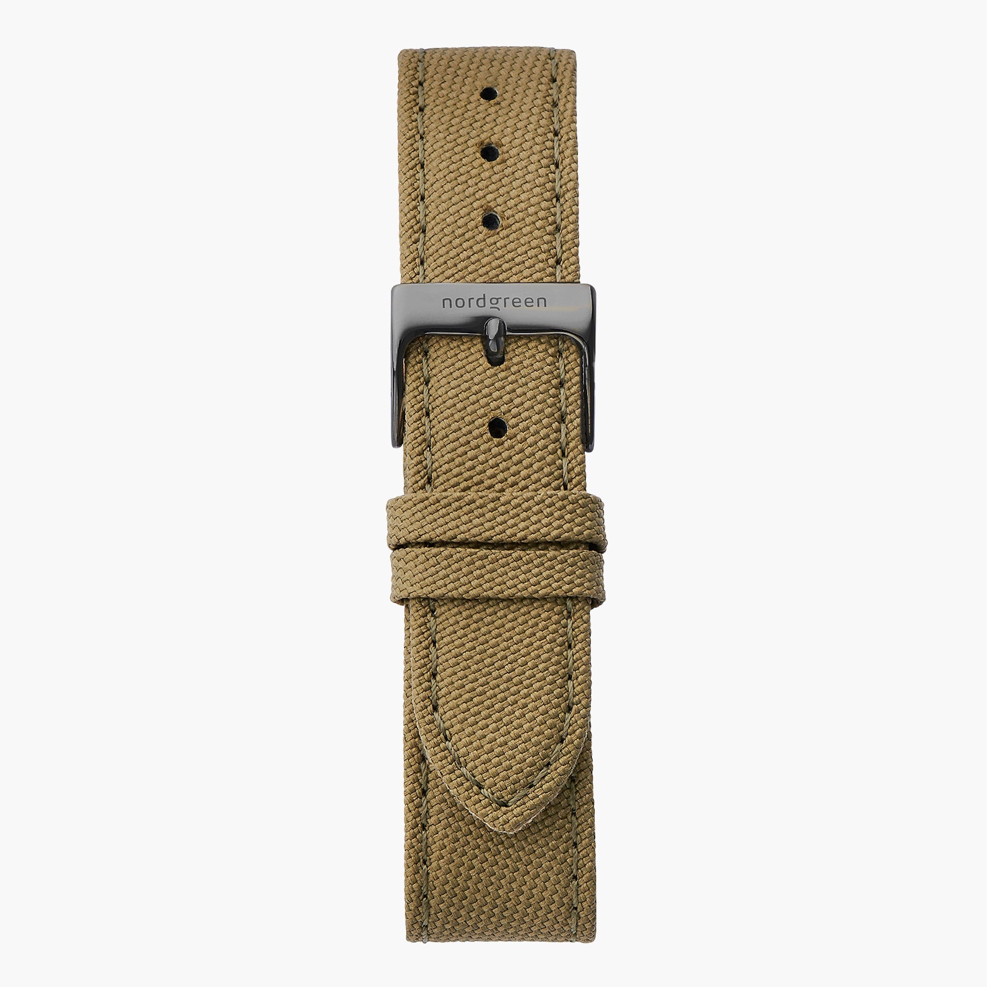Green Recycled Polyester Strap - Gun Metal - 40mm、mySite、botmansion