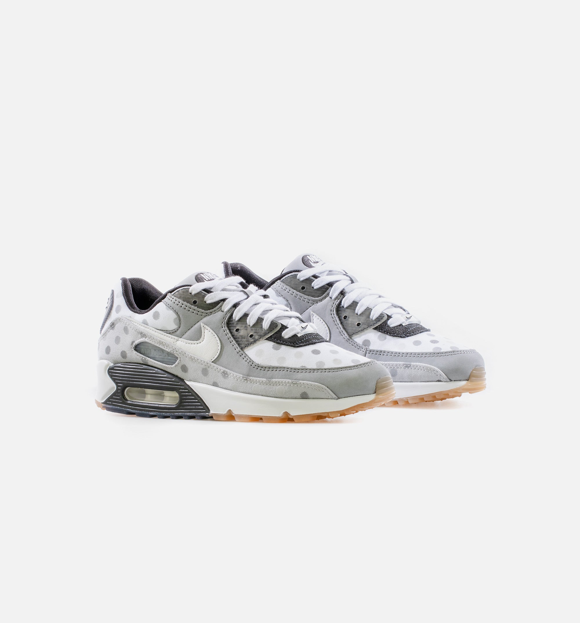 Air Max 90 White Polka Mens Lifestyle Shoe - Gray/White、mySite、dreamappss