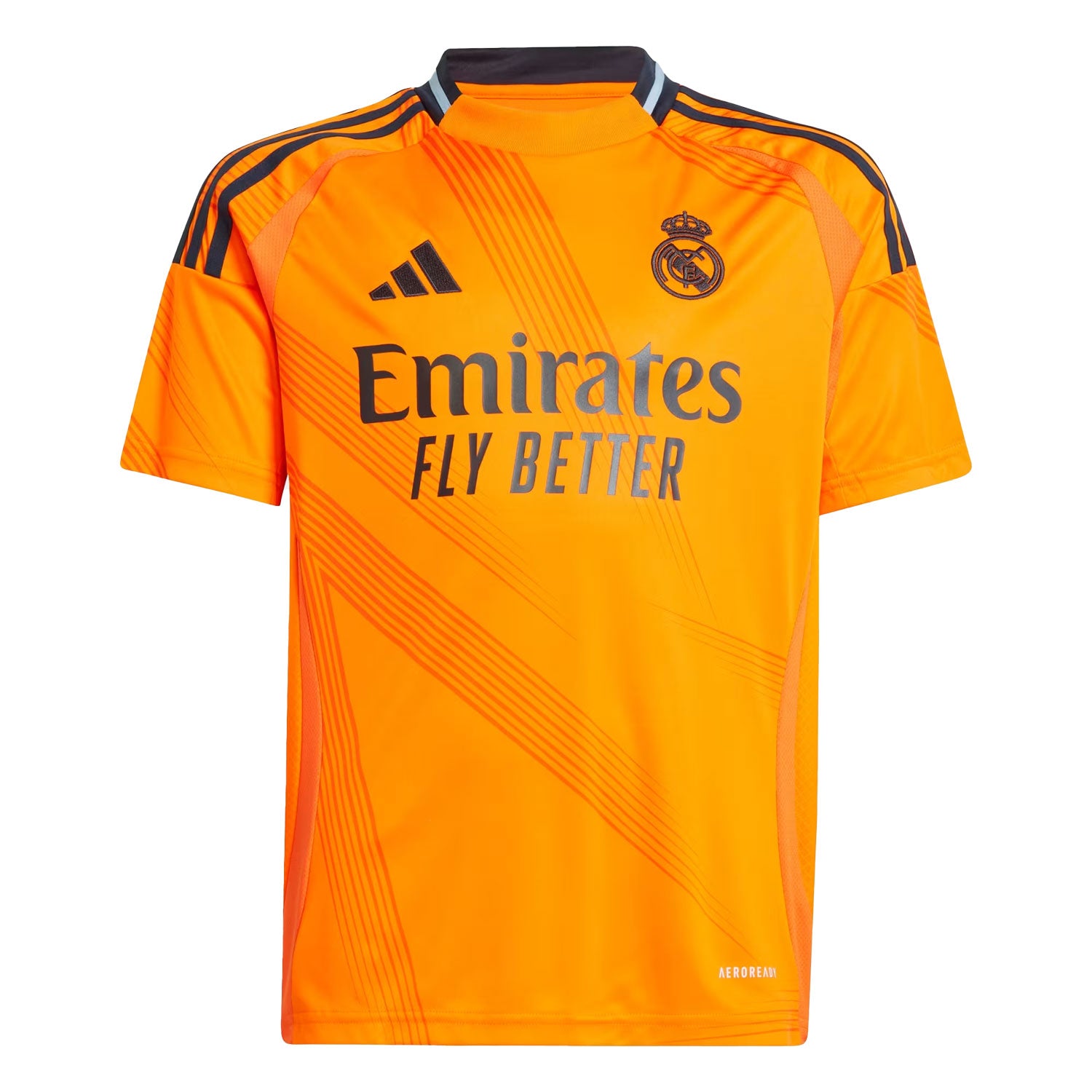 adidas Kids Real Madrid 2024/25 Away Jersey Orange/Black、mySite、noshort