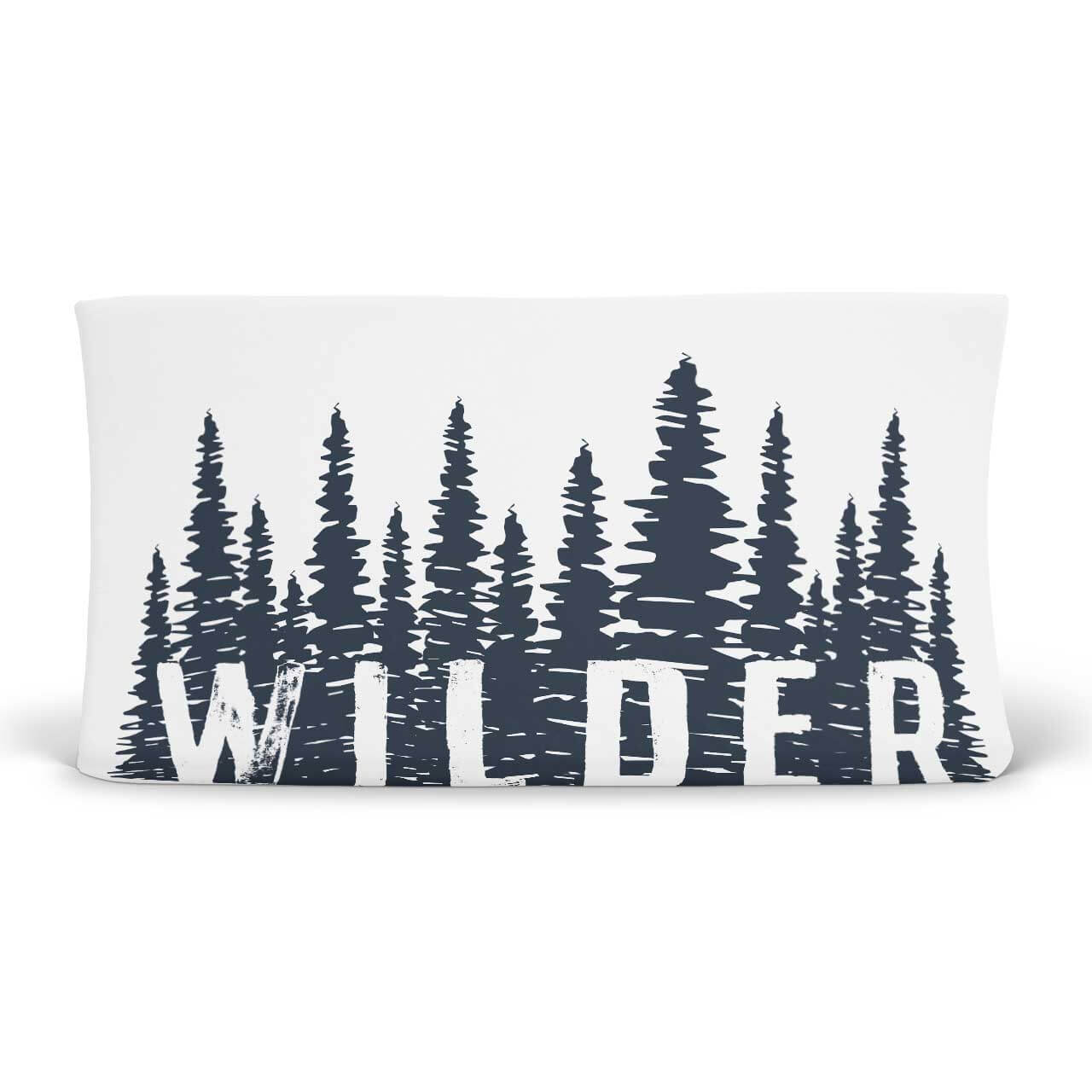  Wilder's Woodland Forest Trees Personalized Changing Pad Cover、mySite、layawaytickets