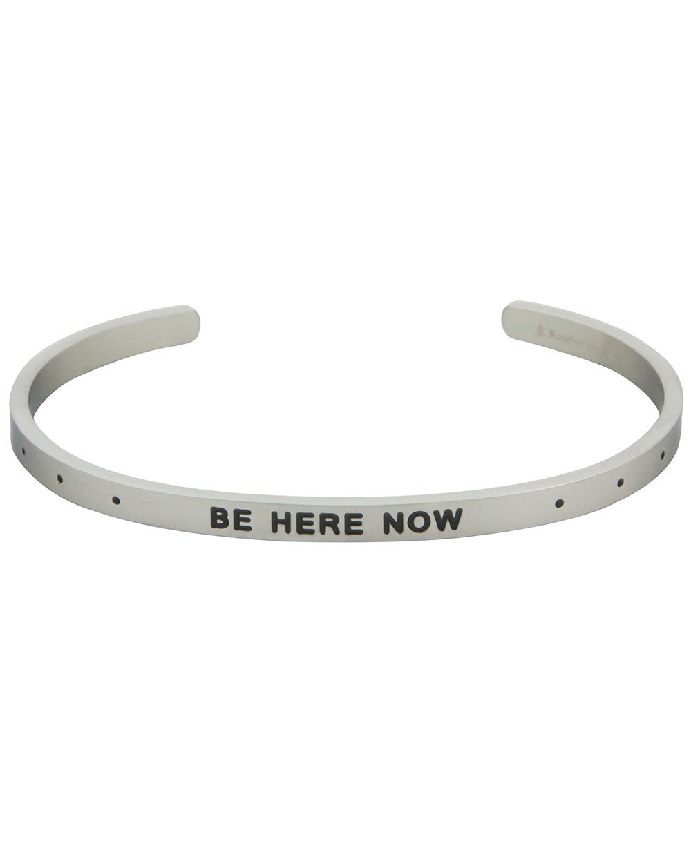 Mindful Meditational Cuff Bracelet, Be Here Now、mySite、topwebapps