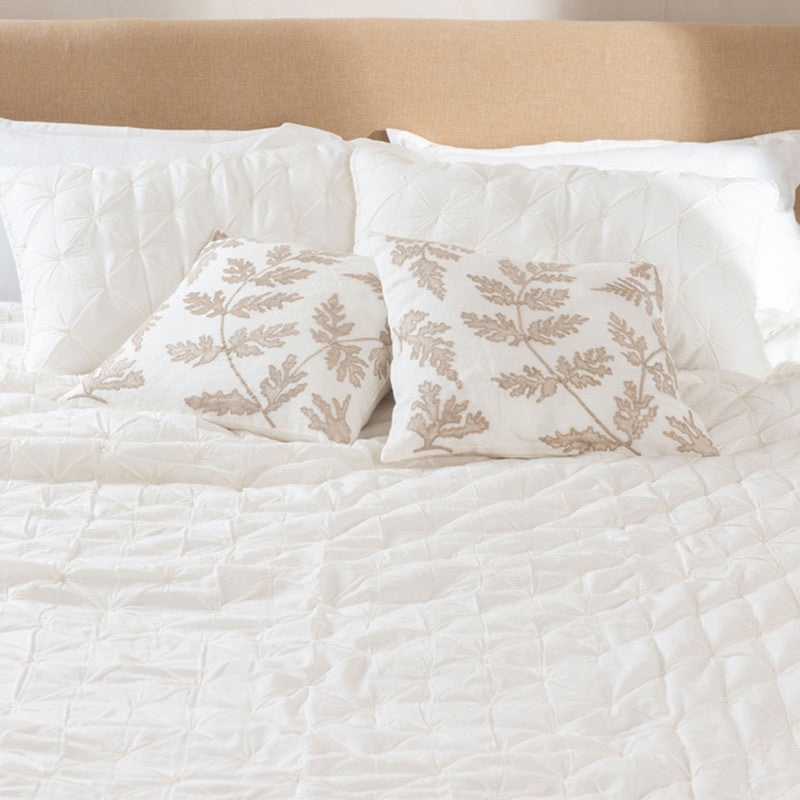 Linen Whisper Cushion Cover | Off White | 45 x 45 cm、mySite、camillekostekn