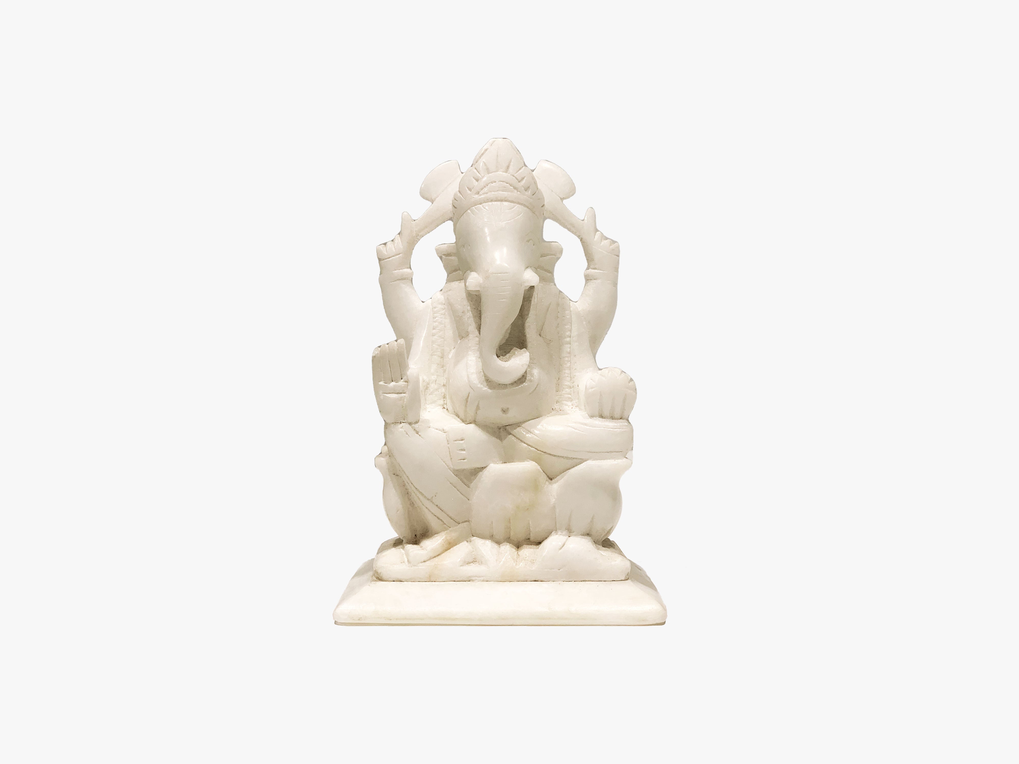 Ganesh Statue - White Marble (Small, 21cm)、mySite、topwebapps