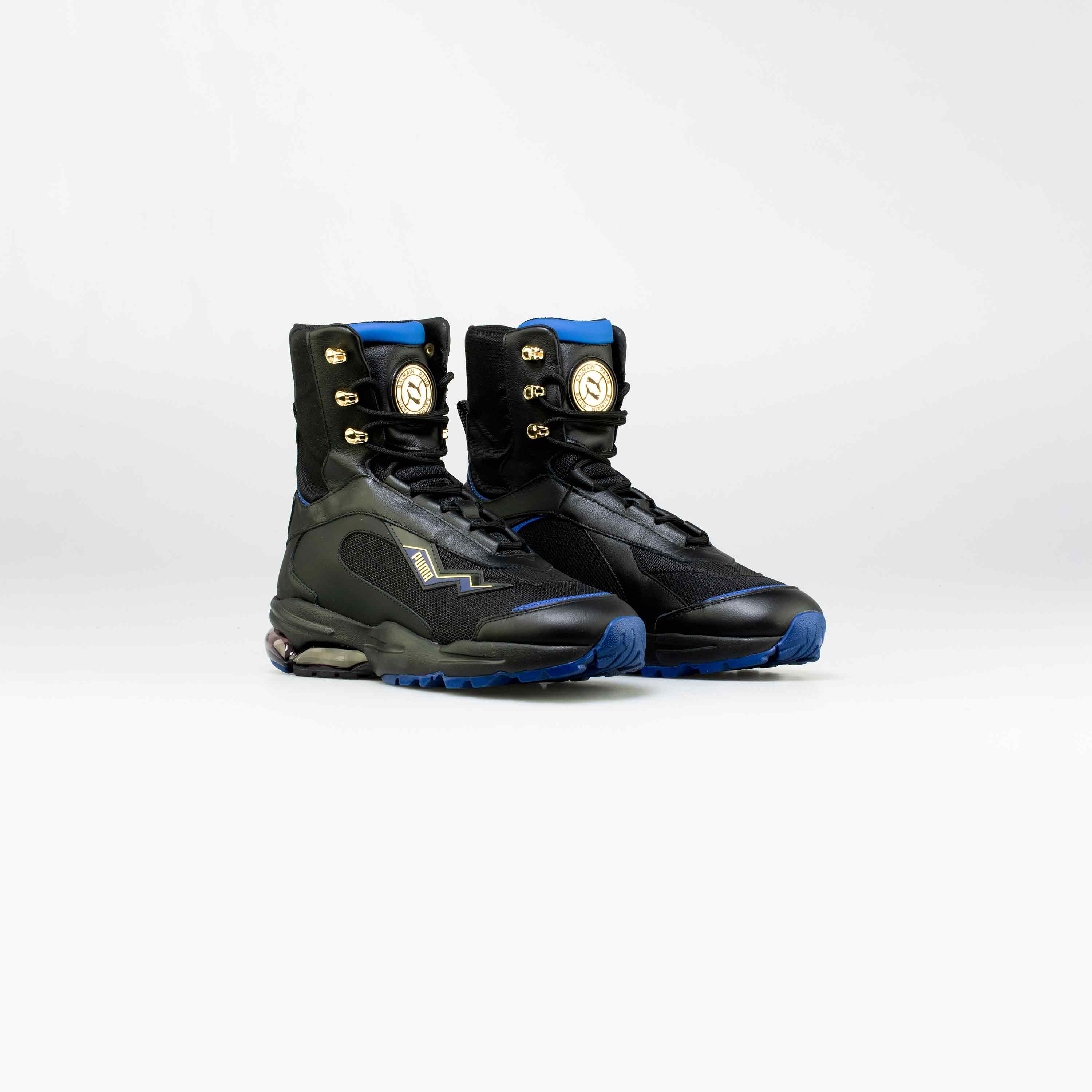 Balmain X Puma Cell Stellar Mid Mens Lifestyle Shoe - Black/Blue-Gold、mySite、dreamappss