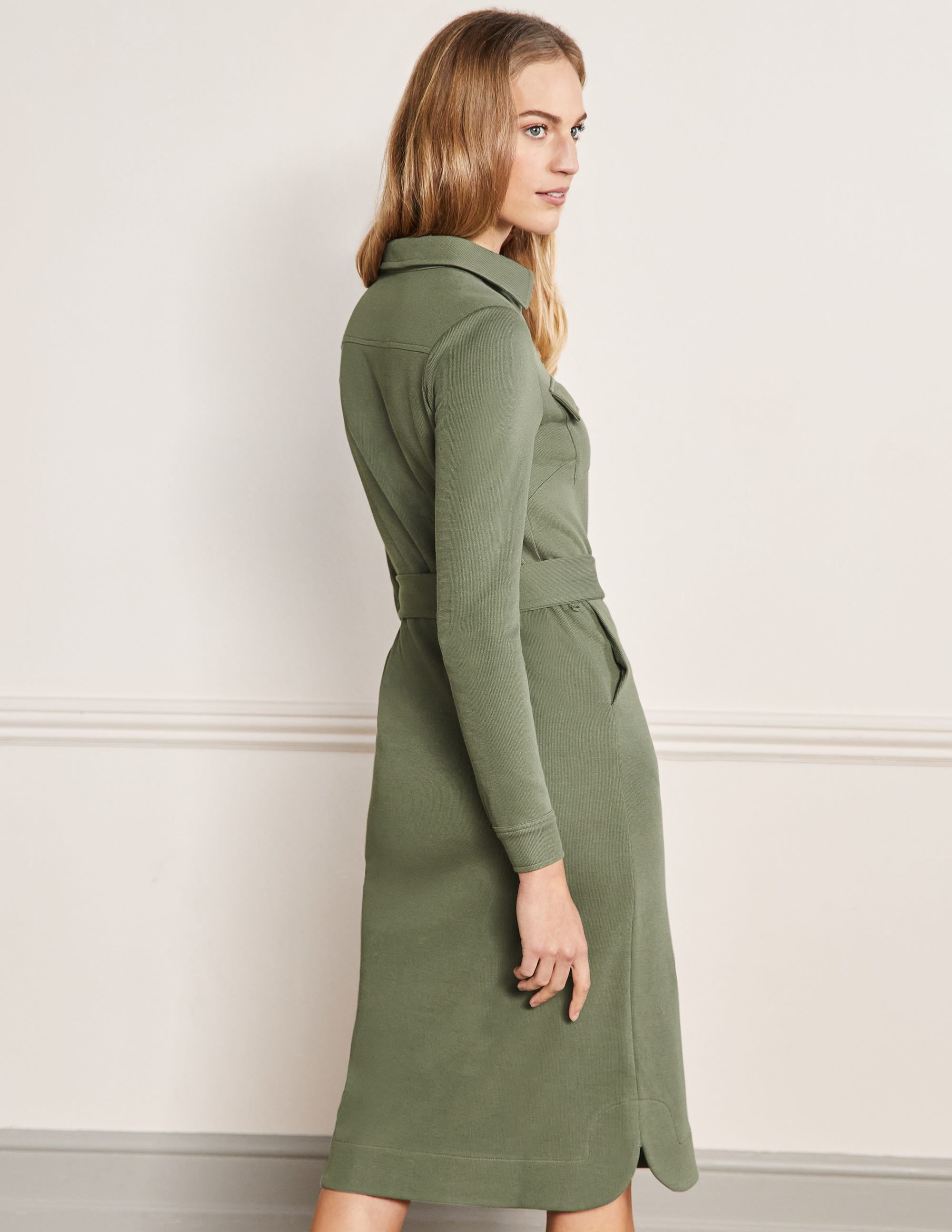  Jersey Midi Shirt Dress-Alder、mySite、ashleygrahame