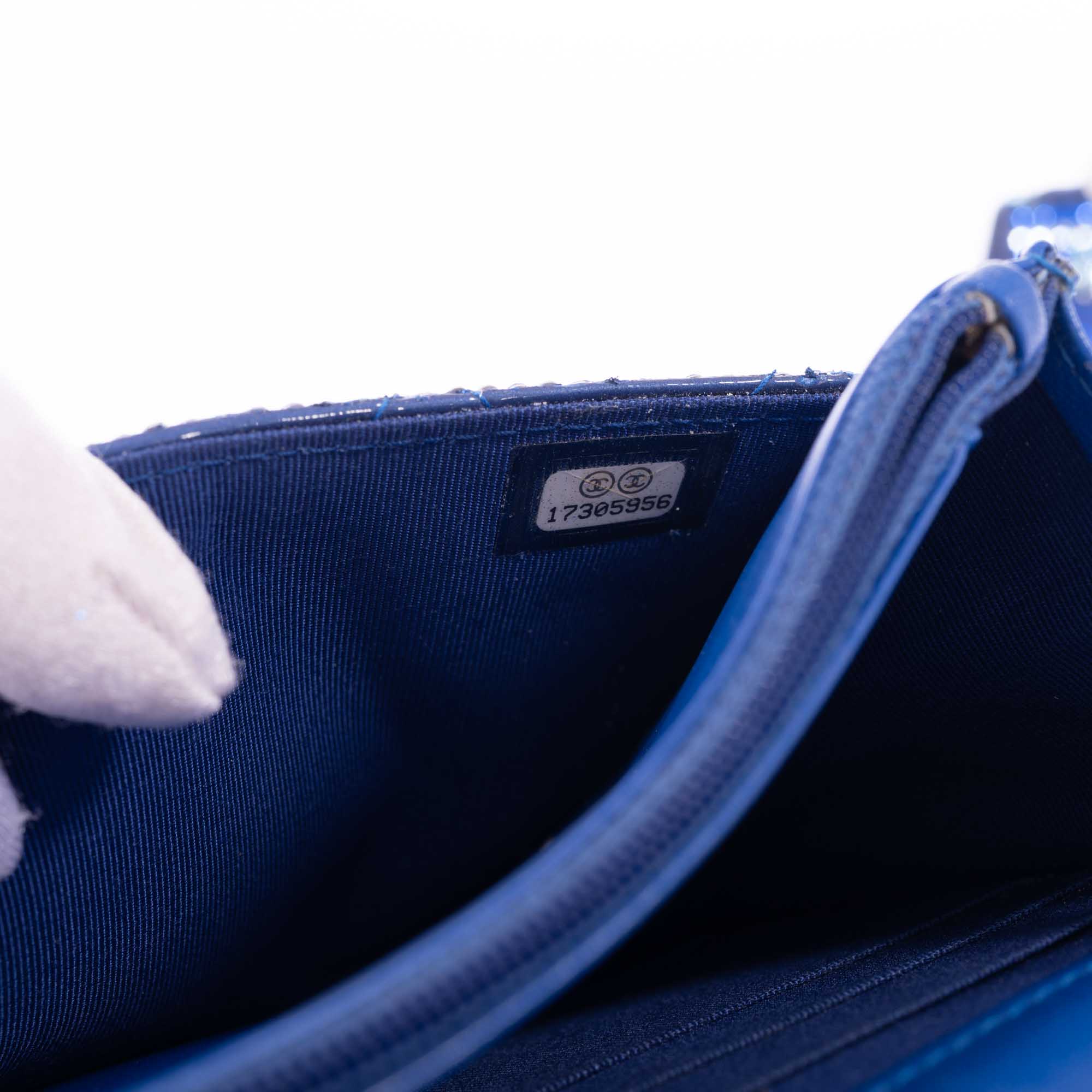 Chanel Wallet on Chain WOC Blue with Custom Swarovski、mySite、garminoutage.com