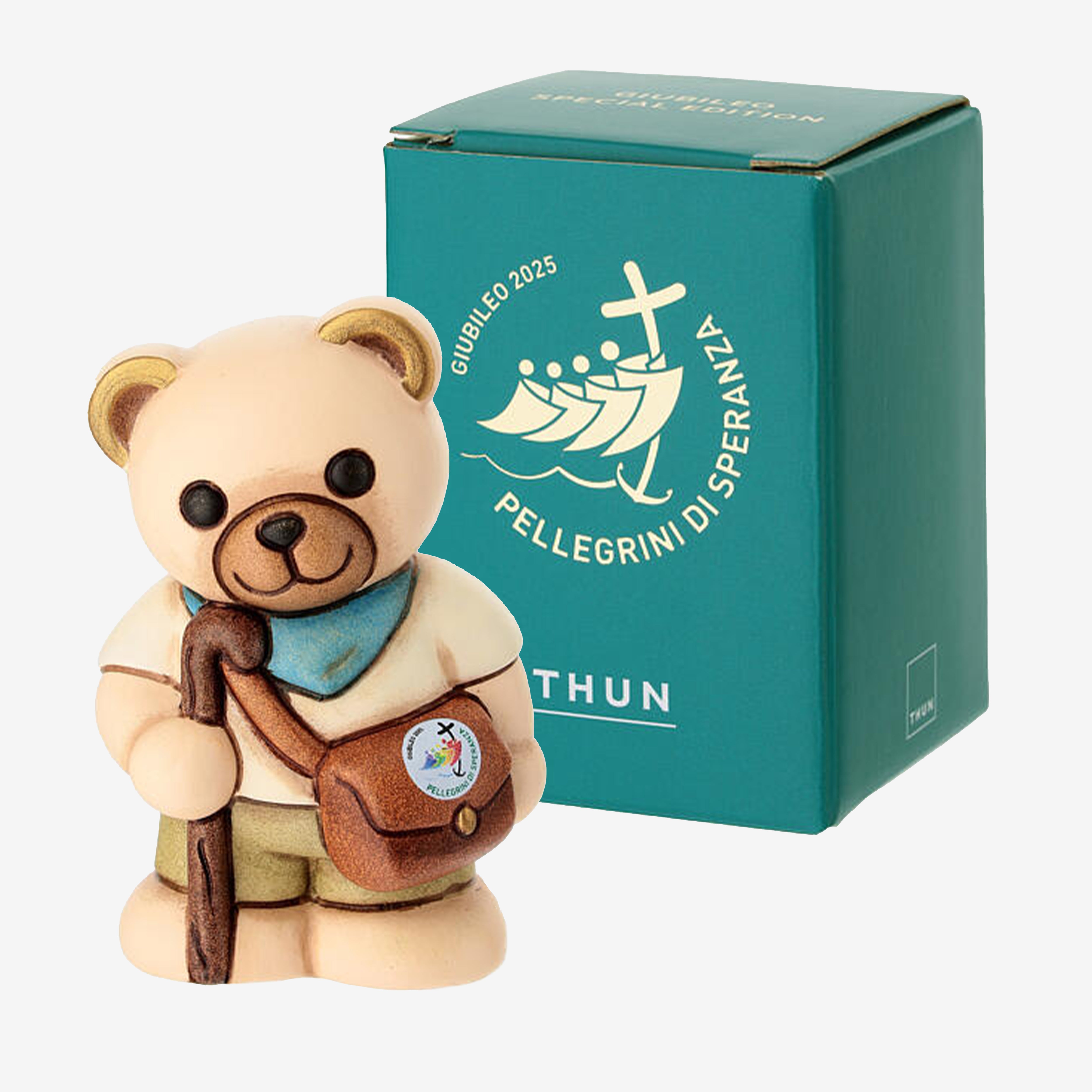 Teddy Pellegrino THUN Edizione Limitata – Statuina in Ceramica Giubileo 2025、mySite、topwebapps