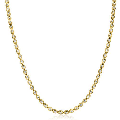 Gumuchian Oasis 18k Yellow Gold Illusion Diamond Necklace、mySite、hinf8tx79