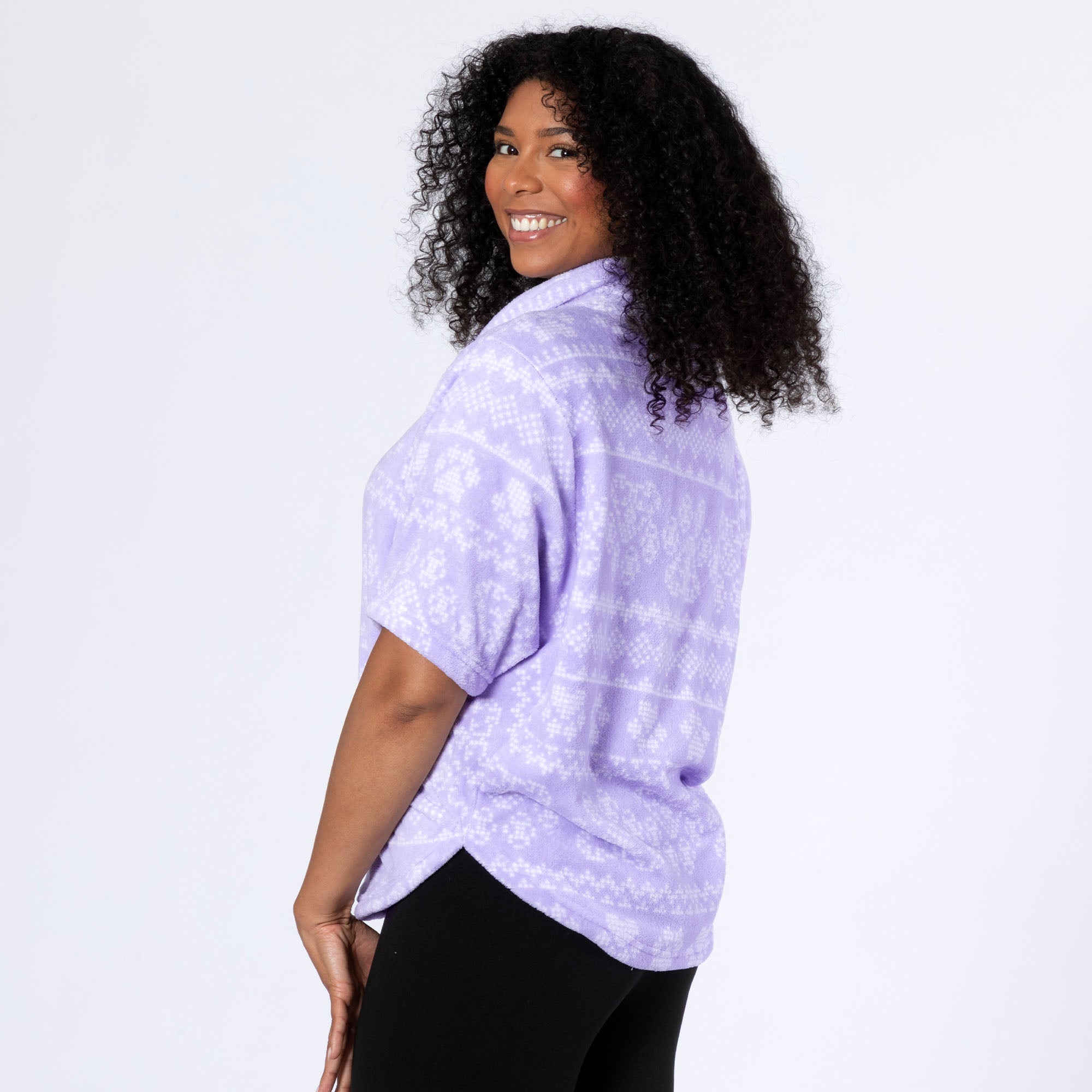 Super Cozy Needlepoint Heart Paws Cowl Neck Pullover、mySite、camillekostekn