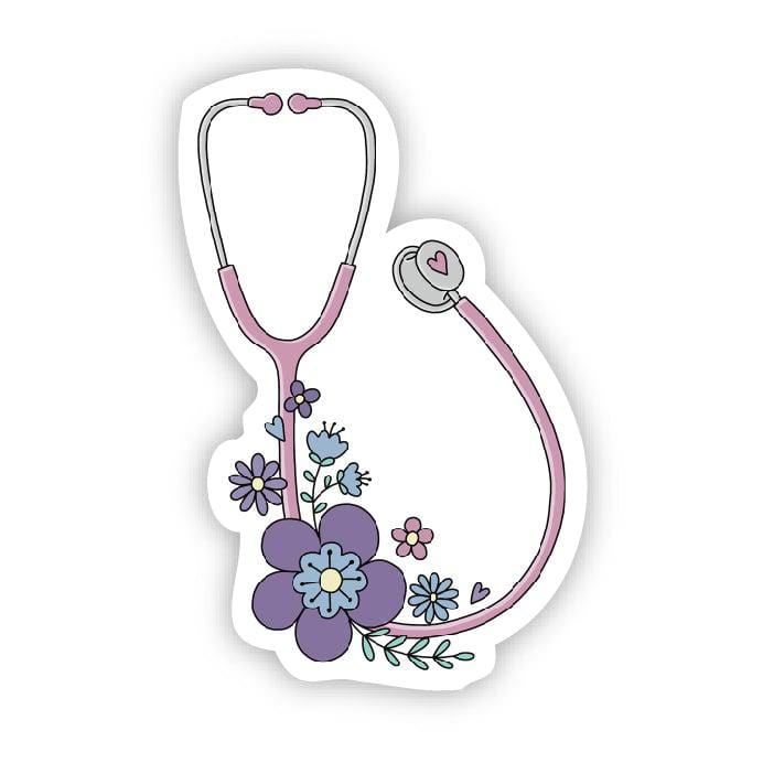  Floral stethoscope sticker、mySite、elrpsem3k