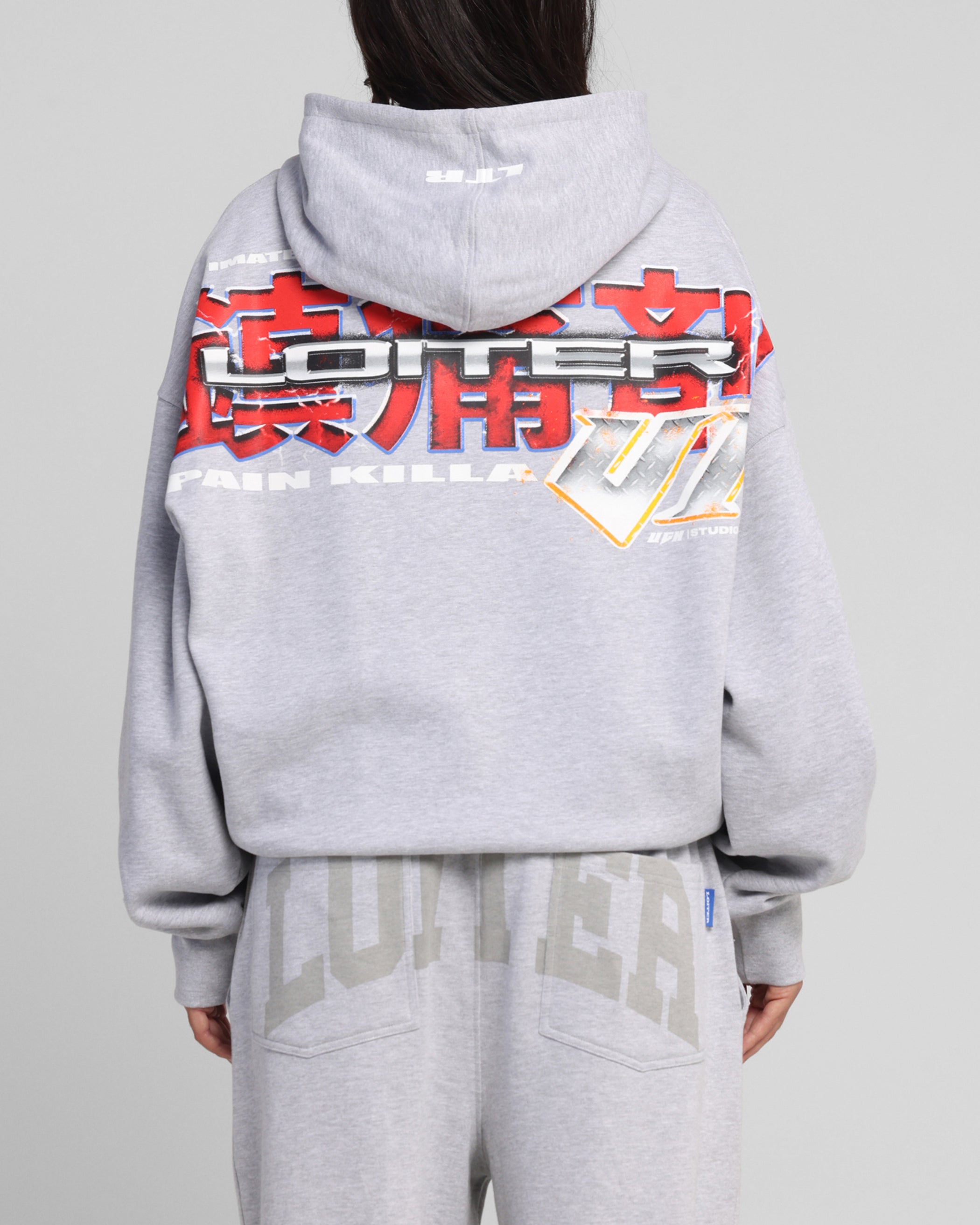 Loiter Fighter Zip Hoodie Grey、mySite、zt4zffjzw