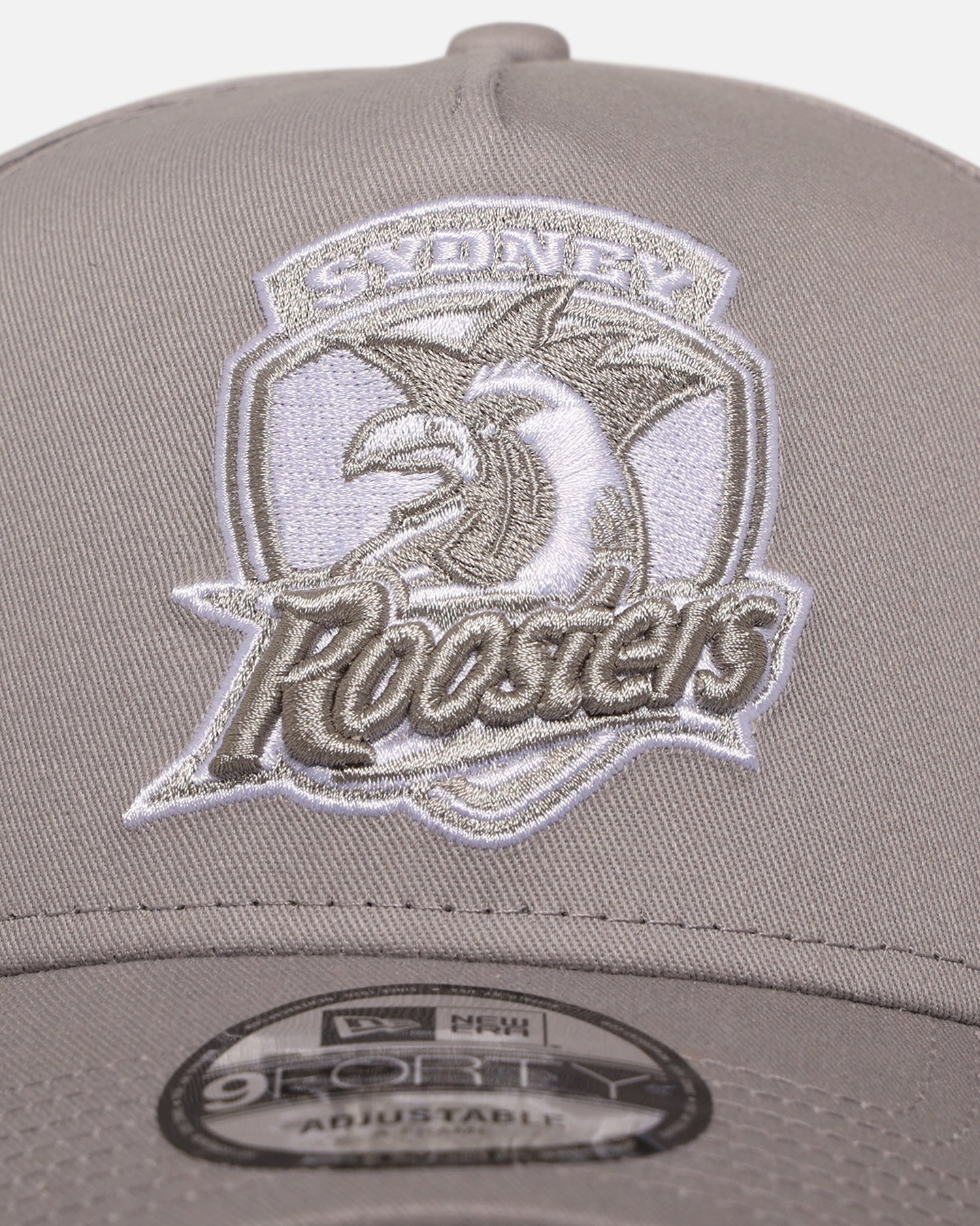 New Era Sydney Roosters 'NRL Grey & White' 9FORTY A-Frame Snapback Gray、mySite、zt4zffjzw