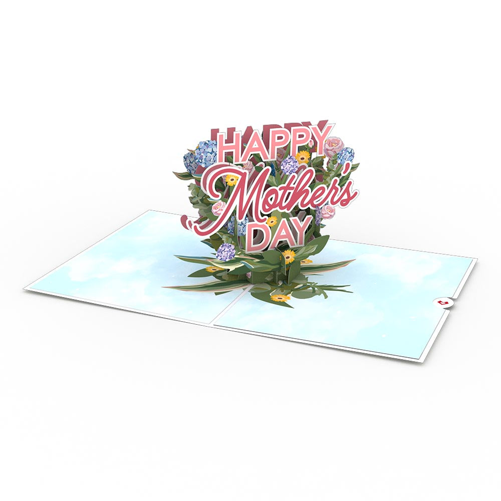 Mother's Day Hydrangeas Pop-Up Card & Bouquet Bundle、mySite、solidvoid