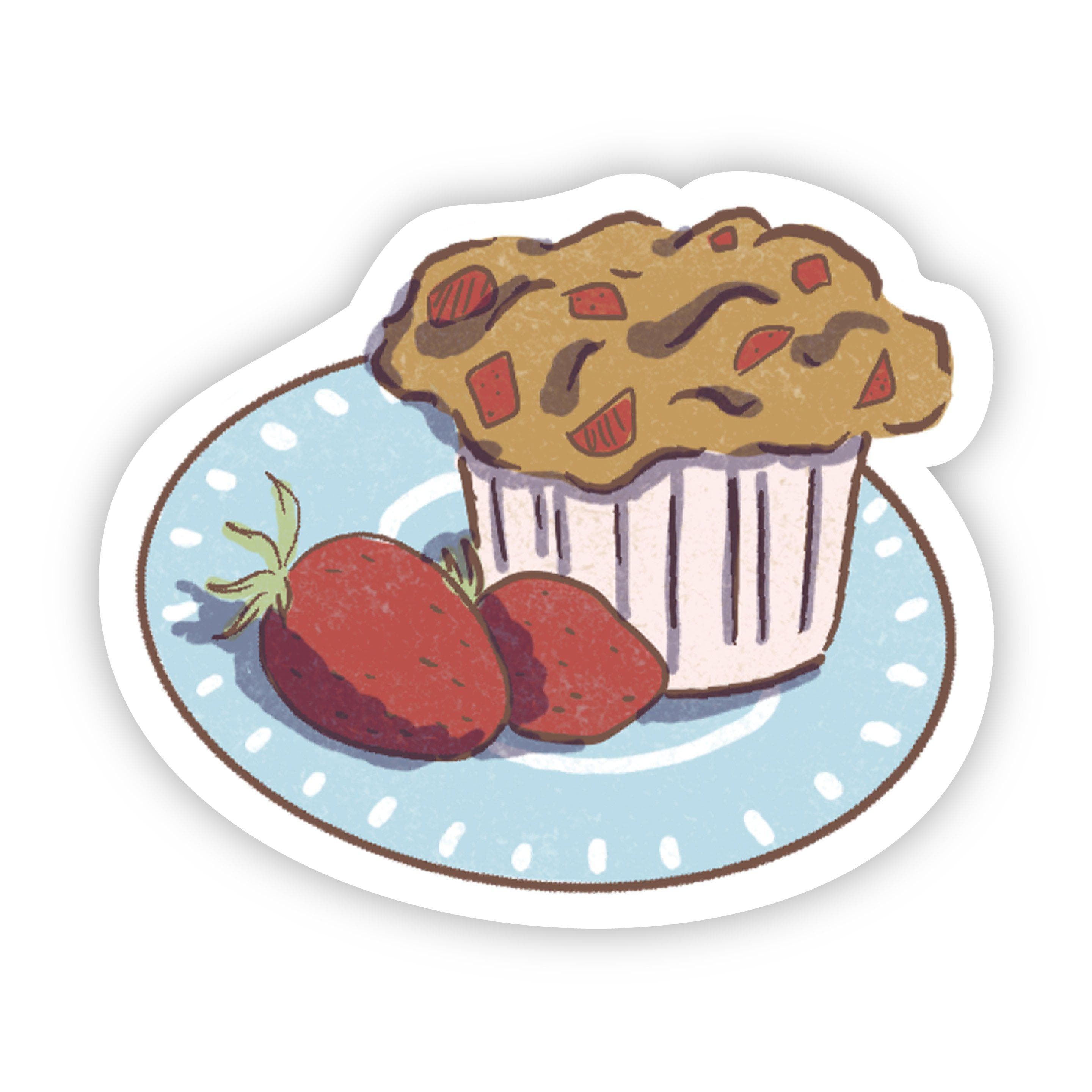  Muffin with Berries Sticker、mySite、elrpsem3k