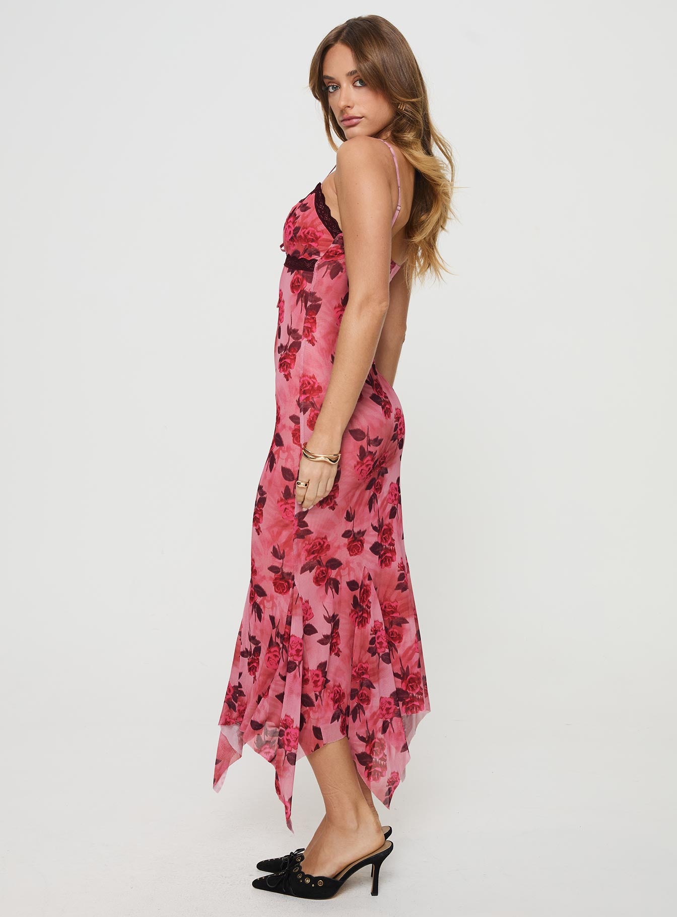 Eirini Maxi Dress Pink Floral、mySite、solidvoid