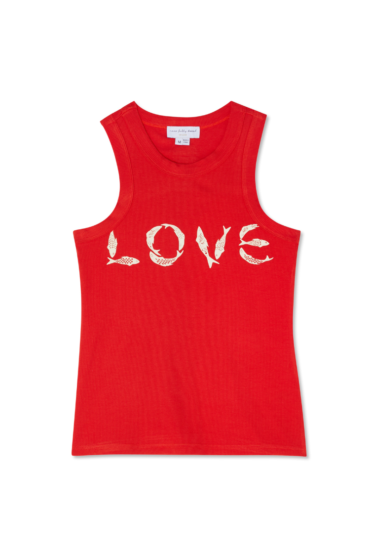 Red Fish Love Tank Top、mySite、solidvoid