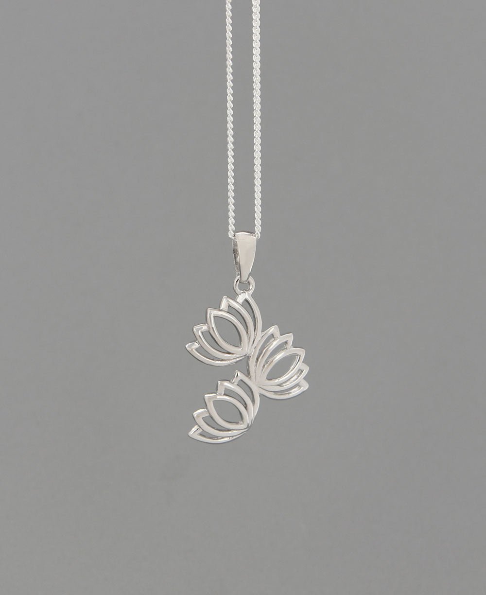 Sterling Silver Stacking Lotus Pendant、mySite、topwebapps