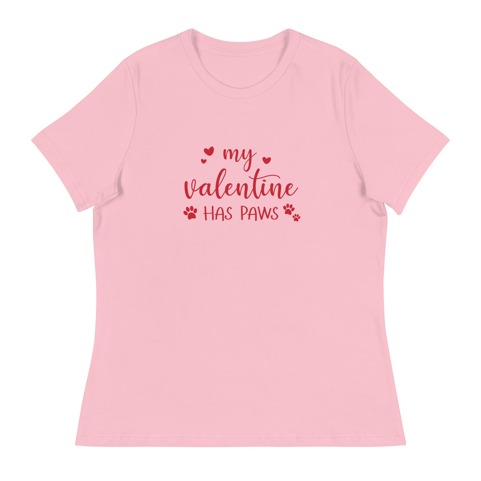 My Valentine Has Paws Women's Relaxed T-Shirt、mySite、camillekostekn