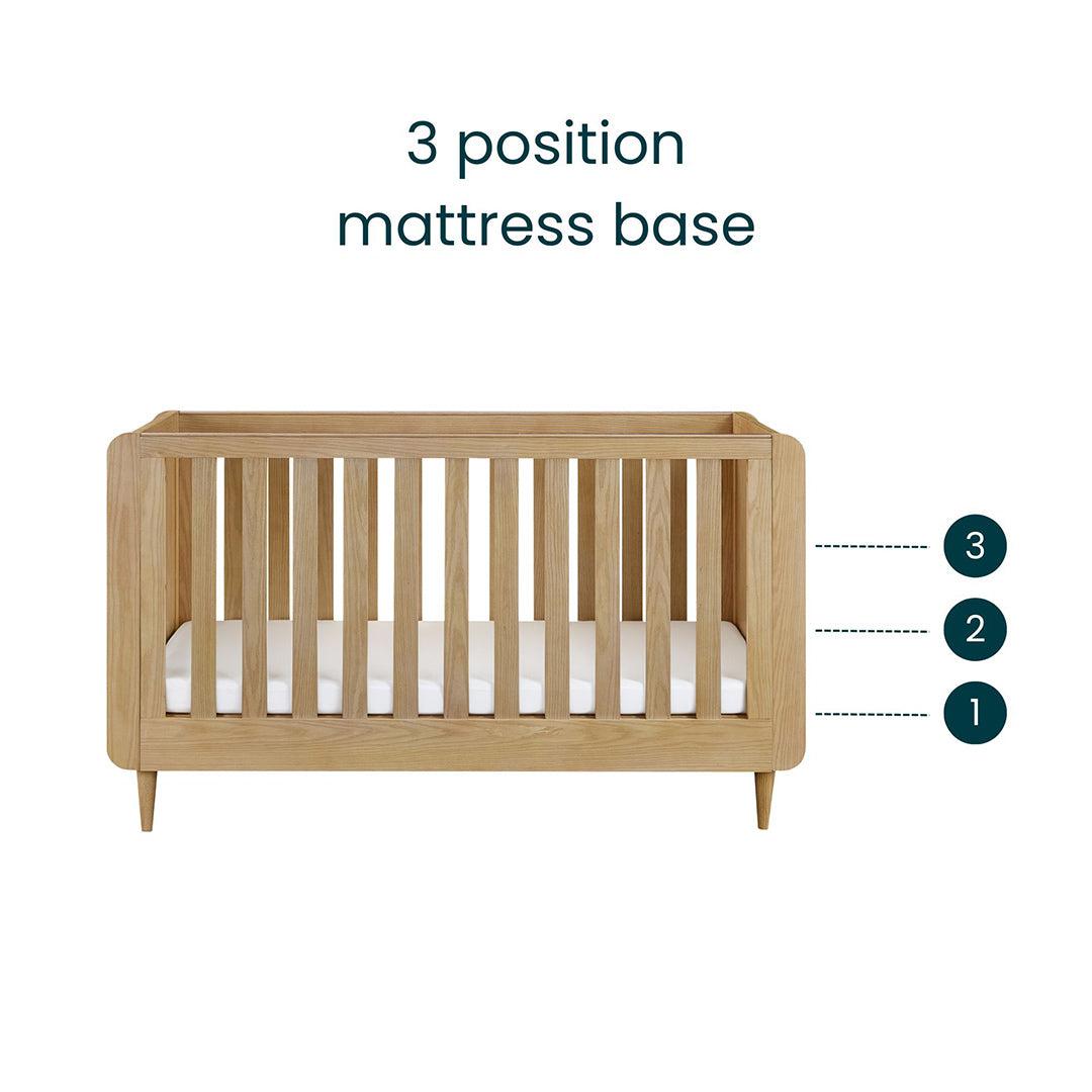  Tutti Bambini Japandi Cot Bed - Light Oak、mySite、merchandisen