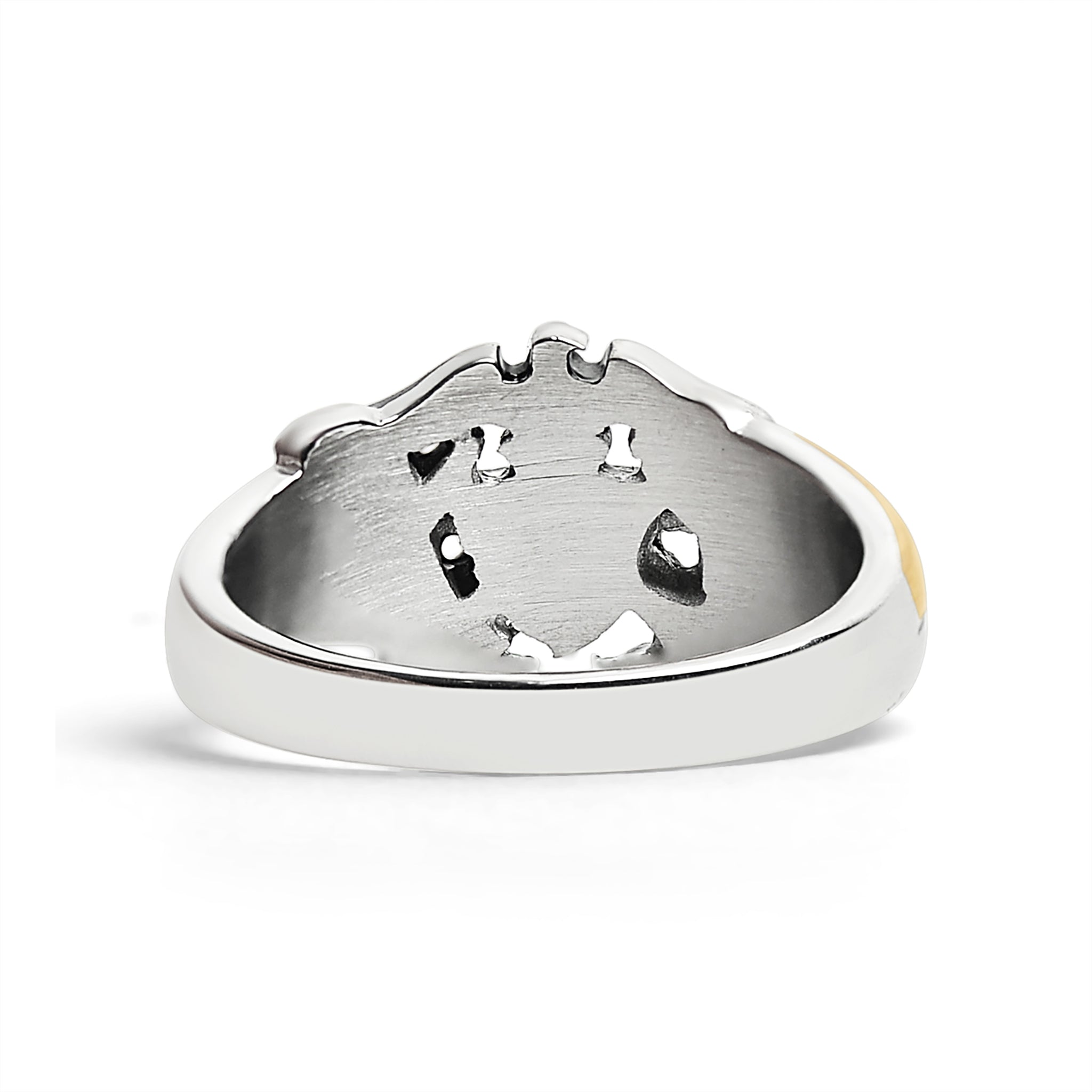 18K Gold PVD Stainless Steel United States Navy Two Tone Women's Ring / MCR6013、mySite、dreamappss