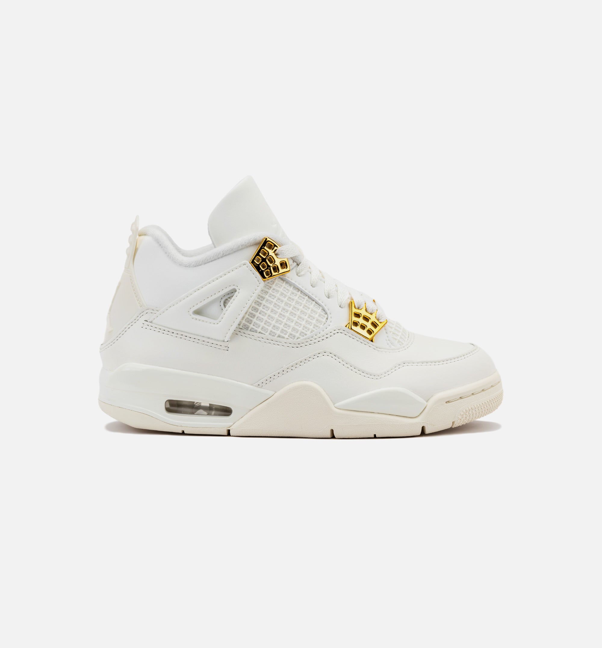 Air Jordan 4 Retro White and Gold Womens Lifestyle Shoe - Sail/Metallic Gold/Black Limit One Per Customer、mySite、dreamappss