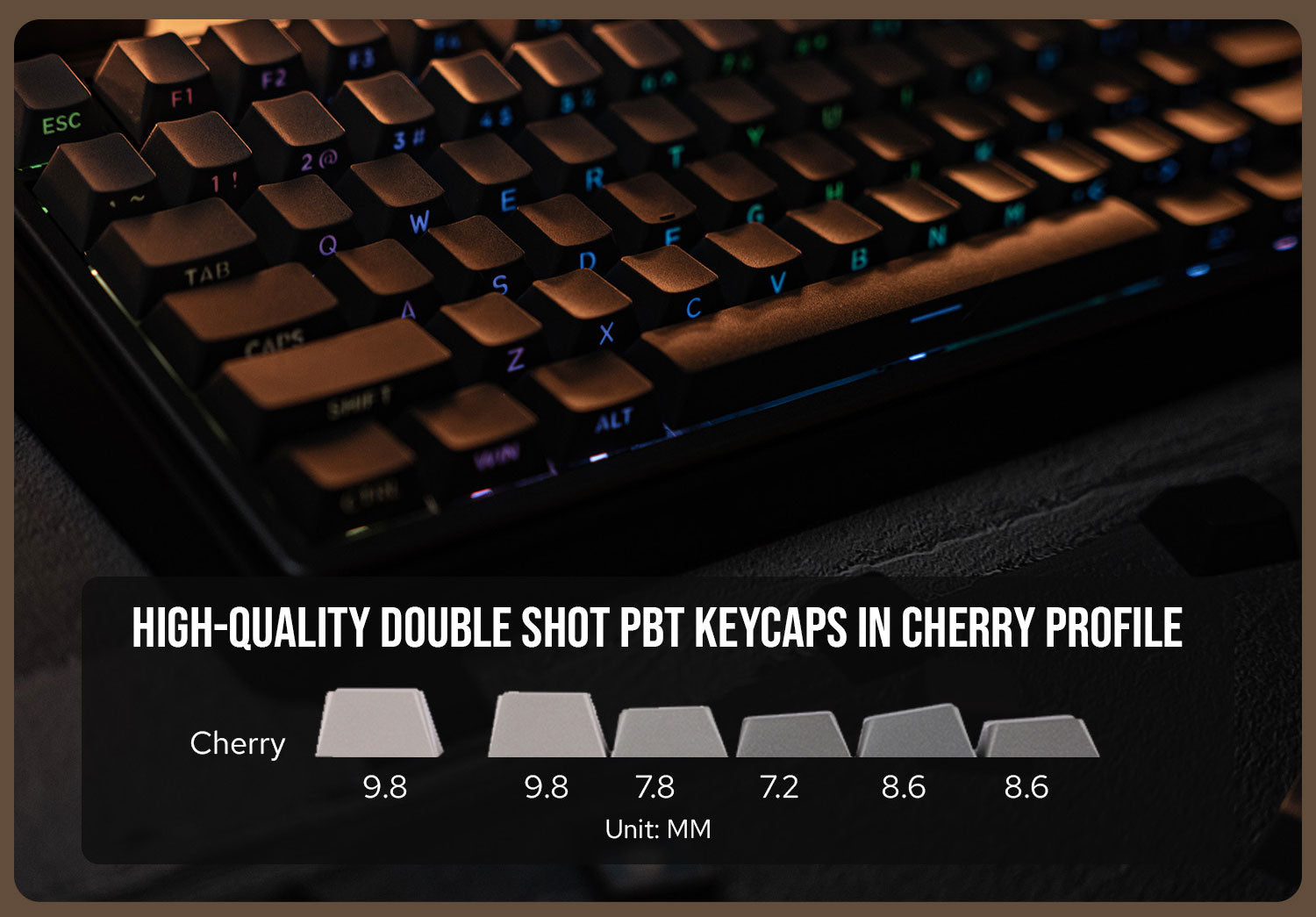 EPOMAKER Smokey Grey Keycaps Set