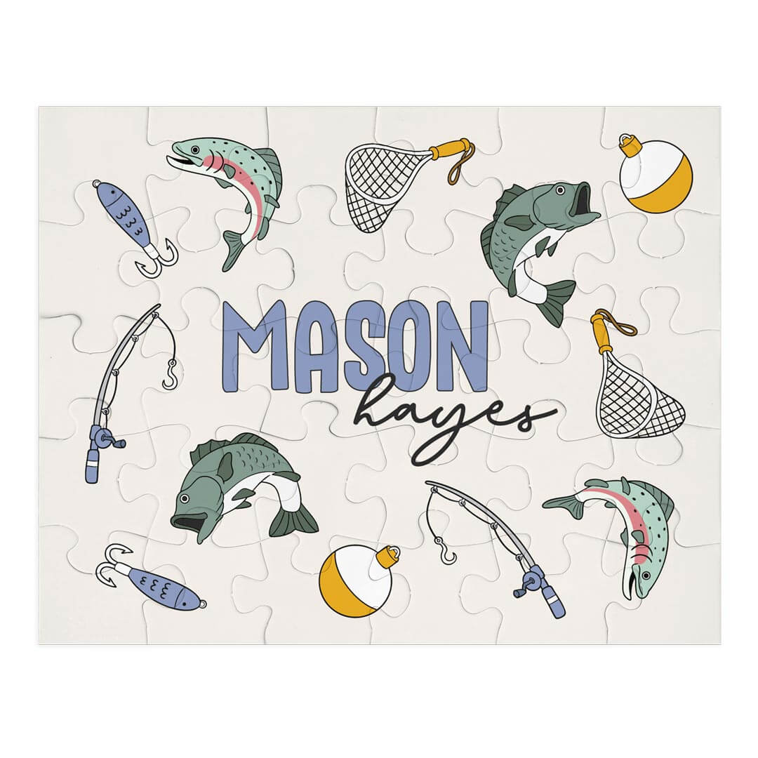  Kids Personalized 30 Piece Puzzle | Catch of the Day、mySite、layawaytickets