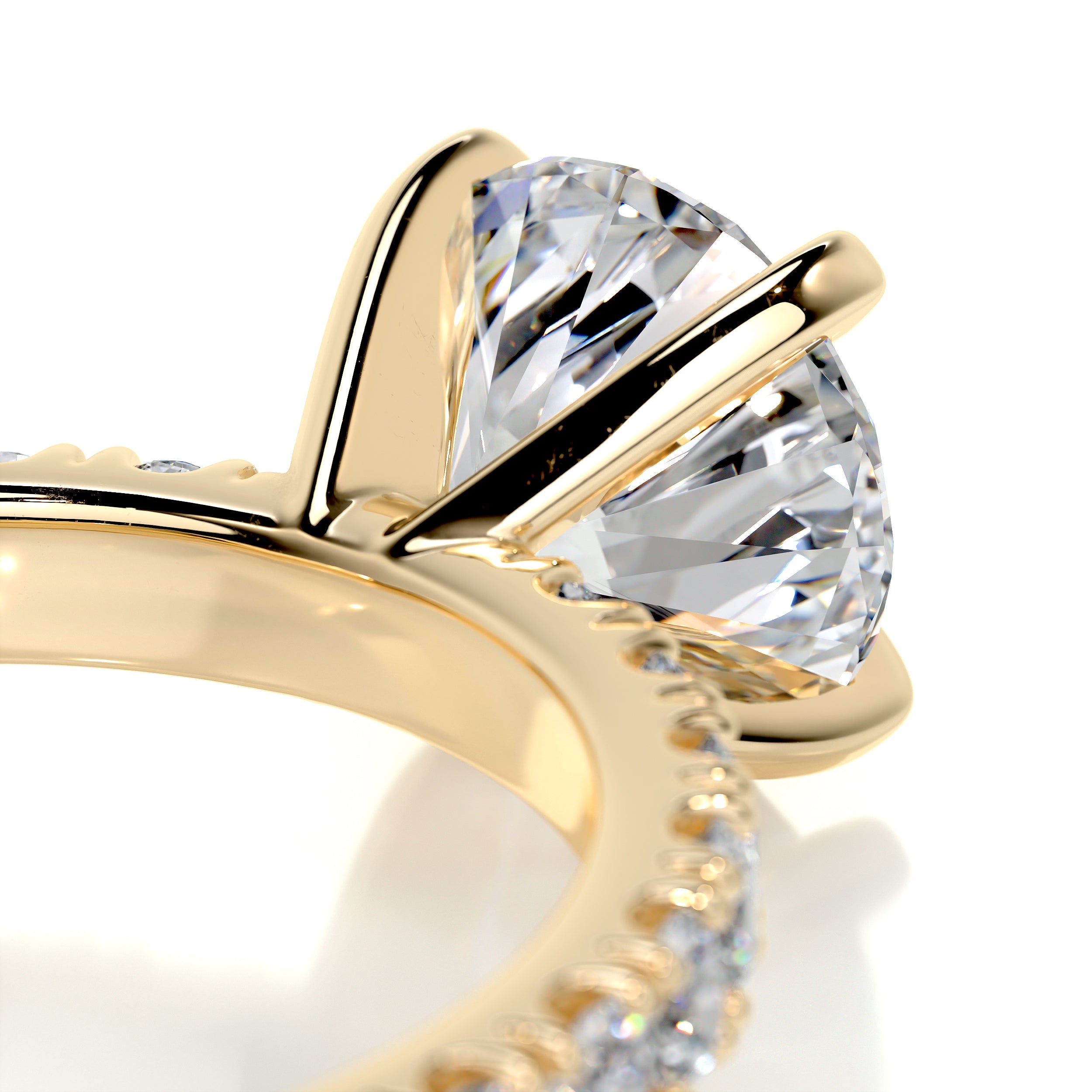 Alison Diamond Engagement Ring -18K Yellow Gold、mySite、hinf8tx79