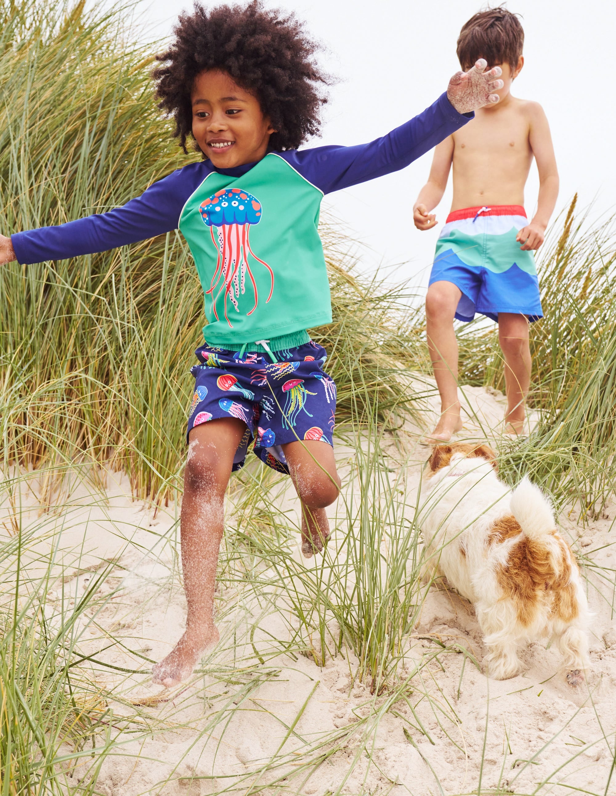  Logo Rash Vest-Ming Green Jelly Fish、mySite、ashleygrahame