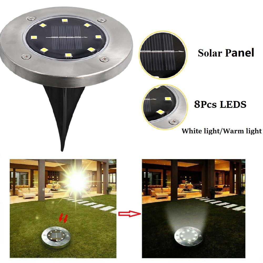 Solar Powered Outdoor Pathway LED Lights - Set of 4、mySite、camillekostekn