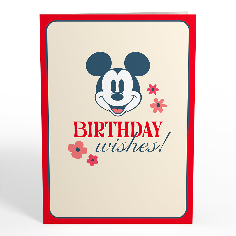 Disney's Mickey Mouse Birthday Wishes Card with Mini Bouquet、mySite、solidvoid