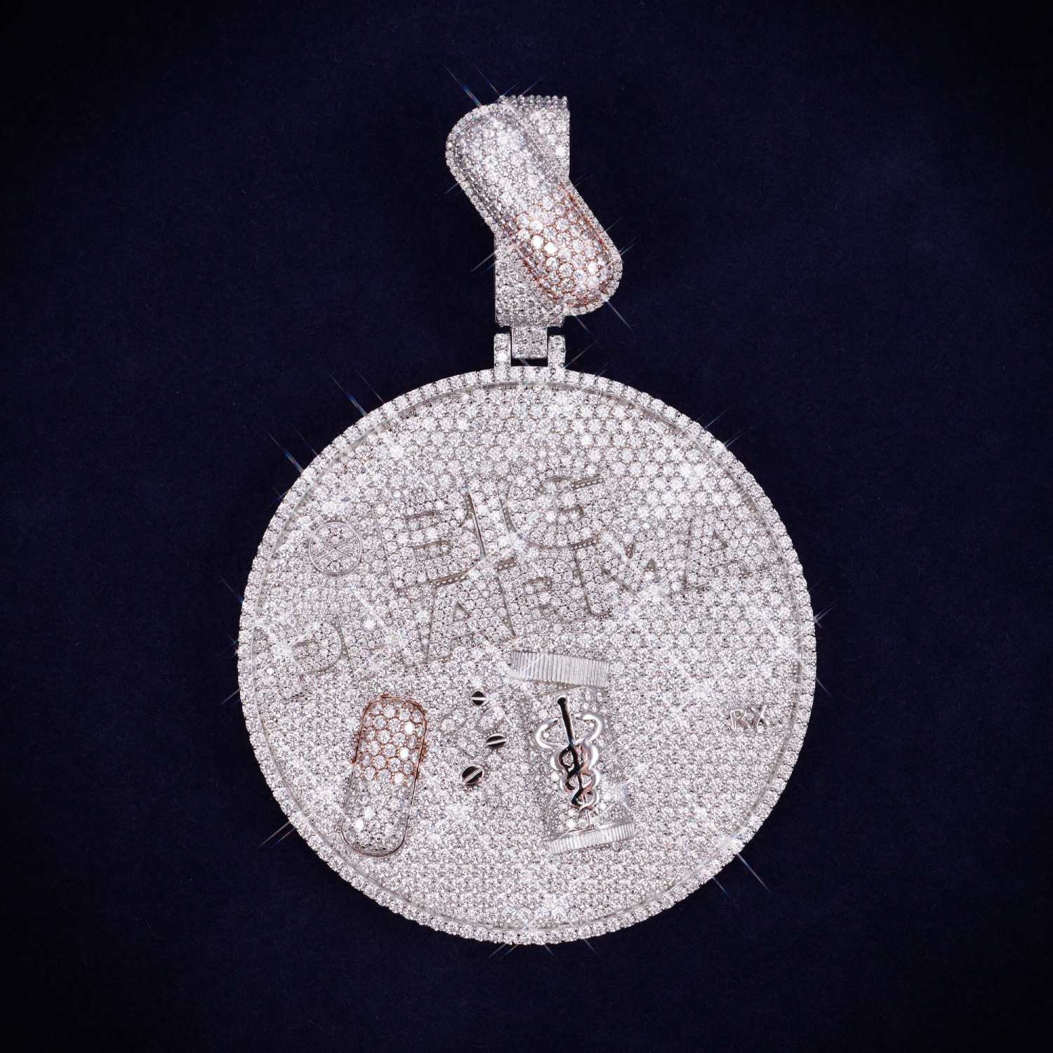 BIG PHARMA Custom Circle Pendant 14K Gold、mySite、hinf8tx79