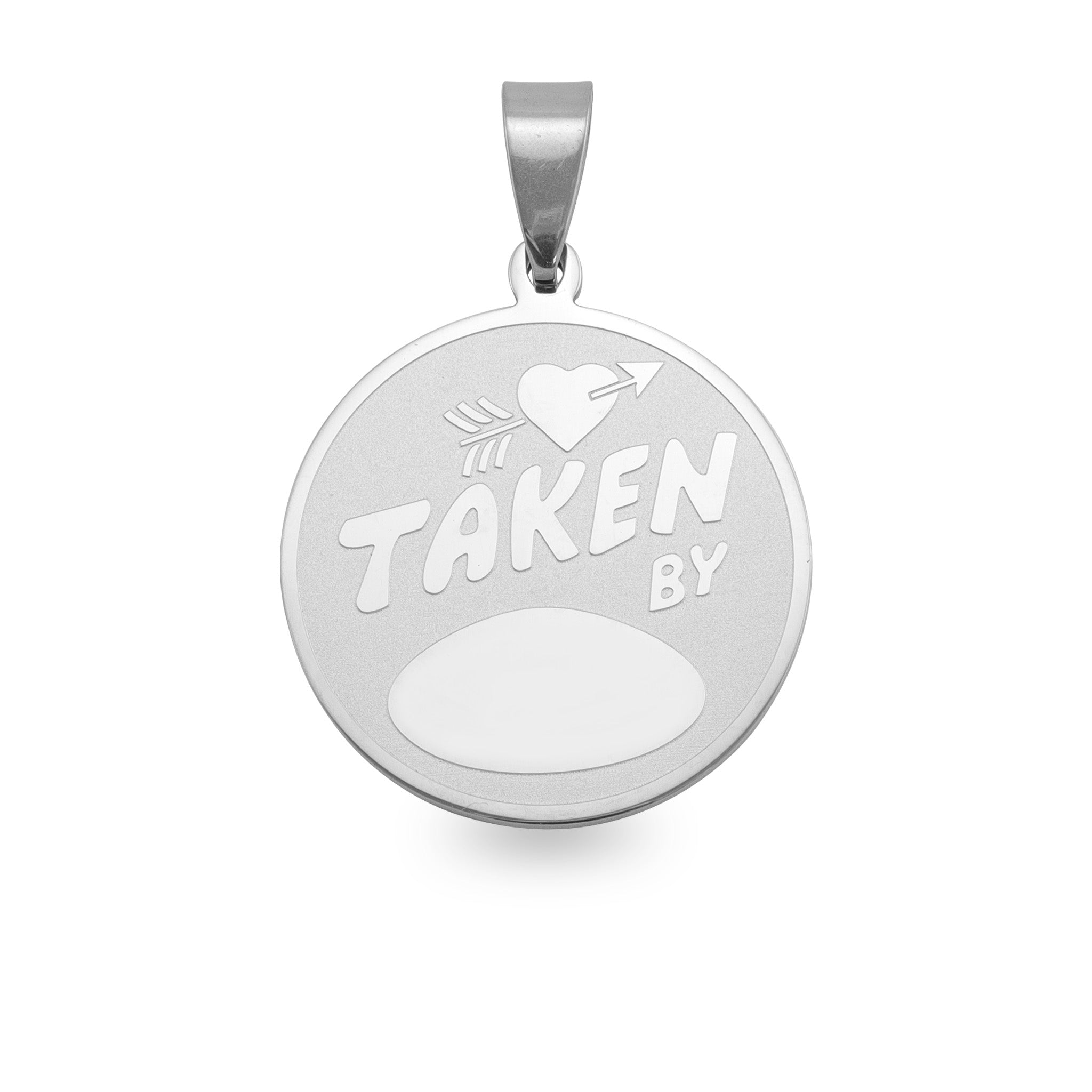 Stainless Steel TAKEN BY Round Pendant / SBB0053、mySite、dreamappss