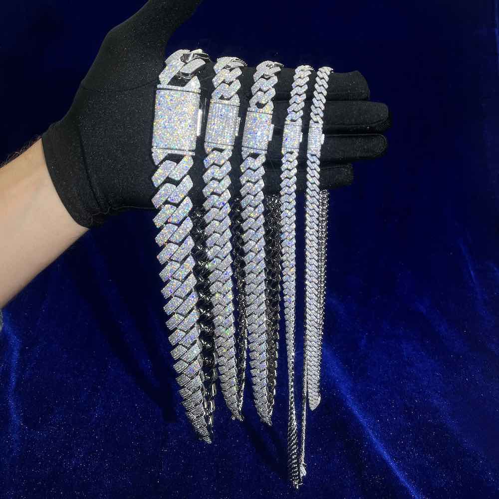 Moissanite Cuban Link Chain 14K Gold (ALL SIZES)、mySite、hinf8tx79