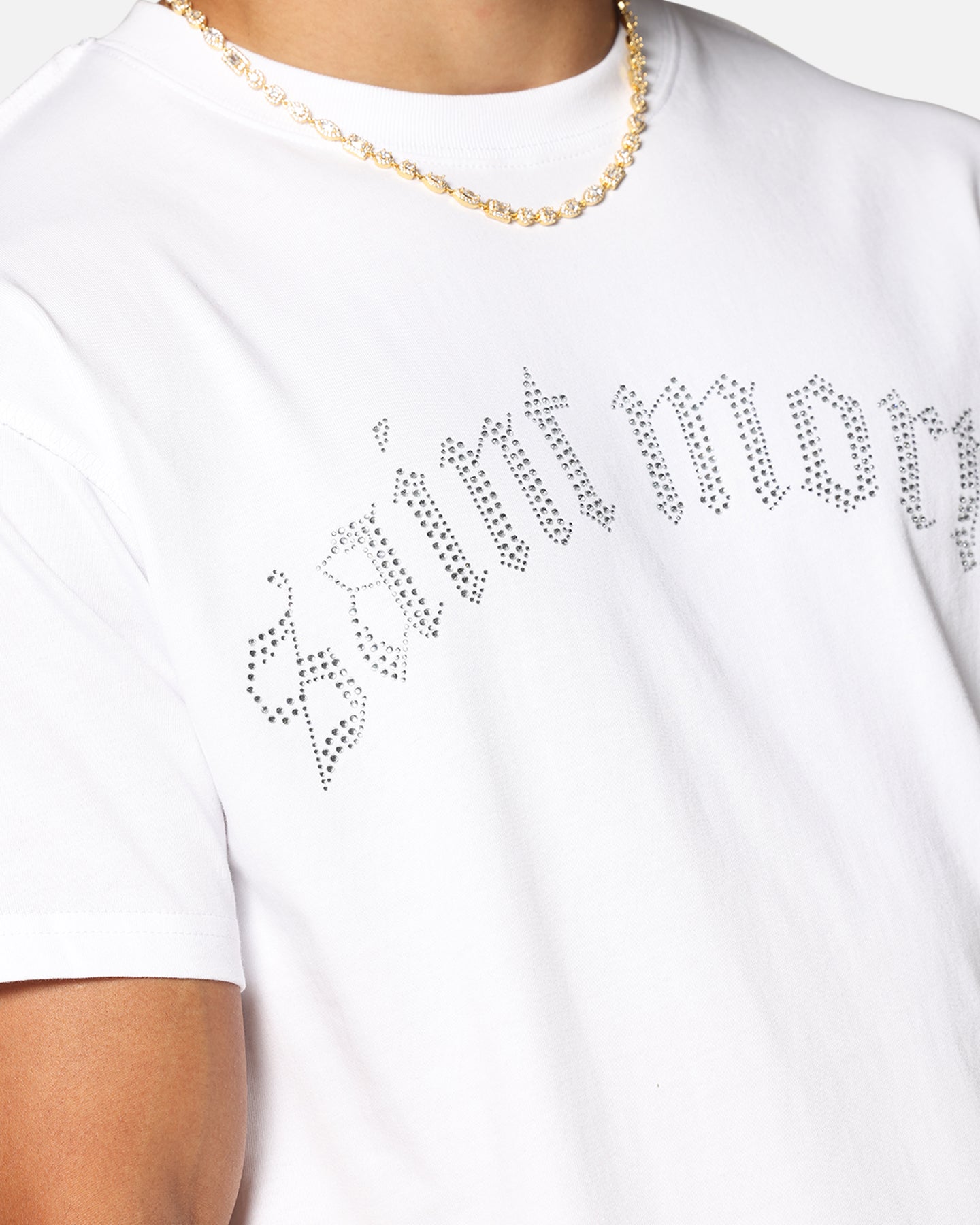 Saint Morta Rhinestone T-Shirt White、mySite、zt4zffjzw