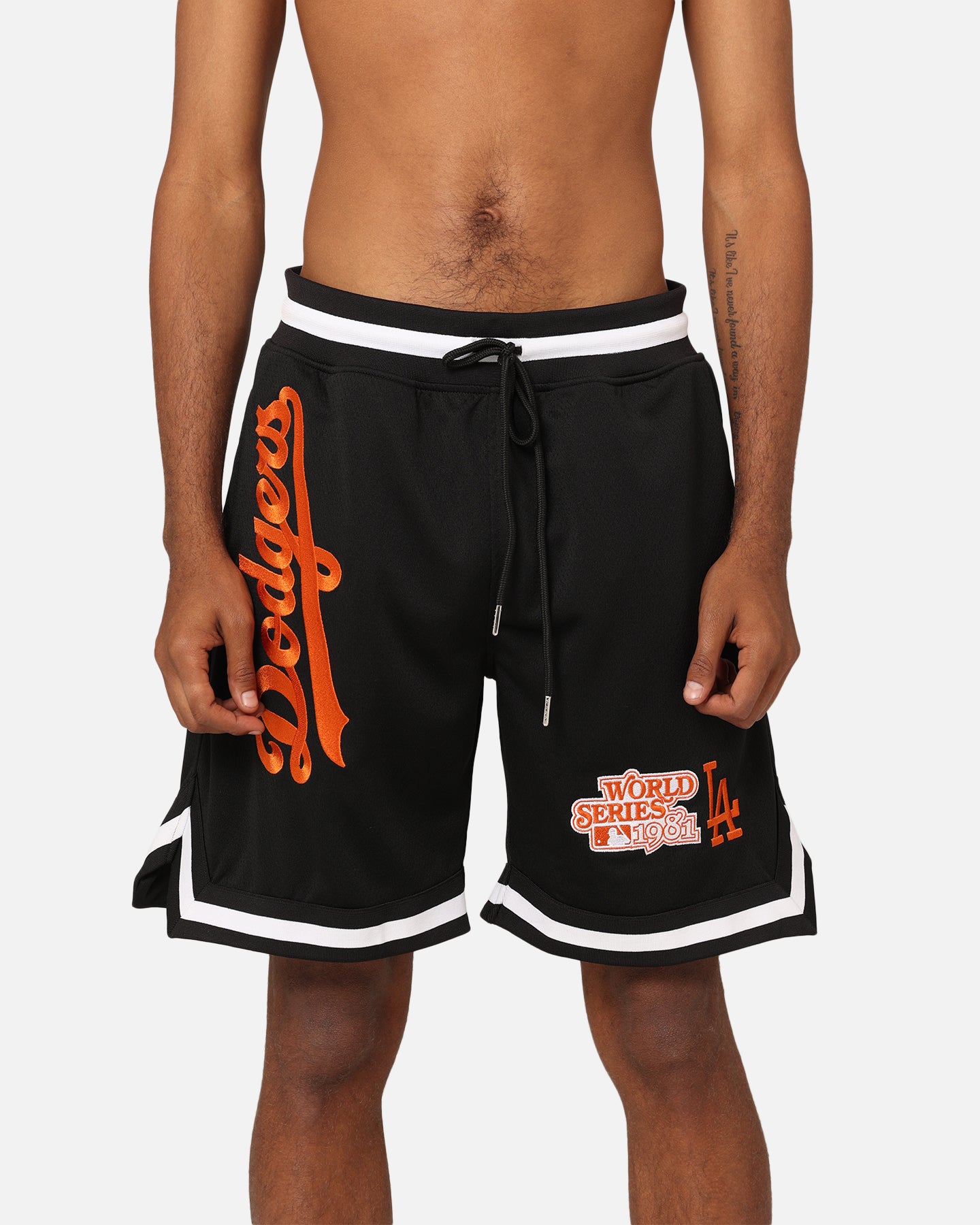 New Era Los Angeles Dodgers 'Scary Nights' Mesh Shorts Black/Orange、mySite、zt4zffjzw