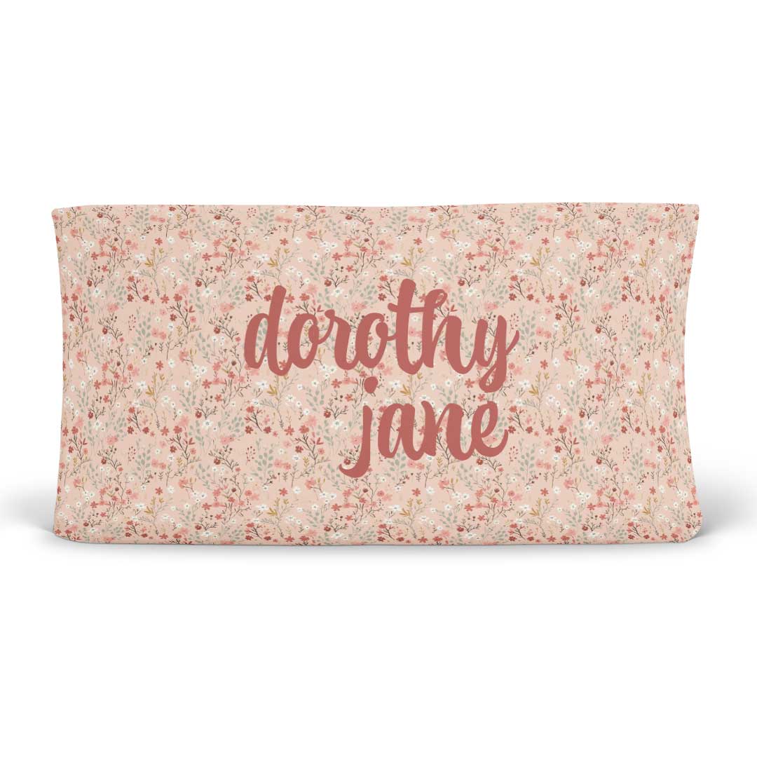  Autumn Blooms Personalized Changing Pad Cover、mySite、layawaytickets