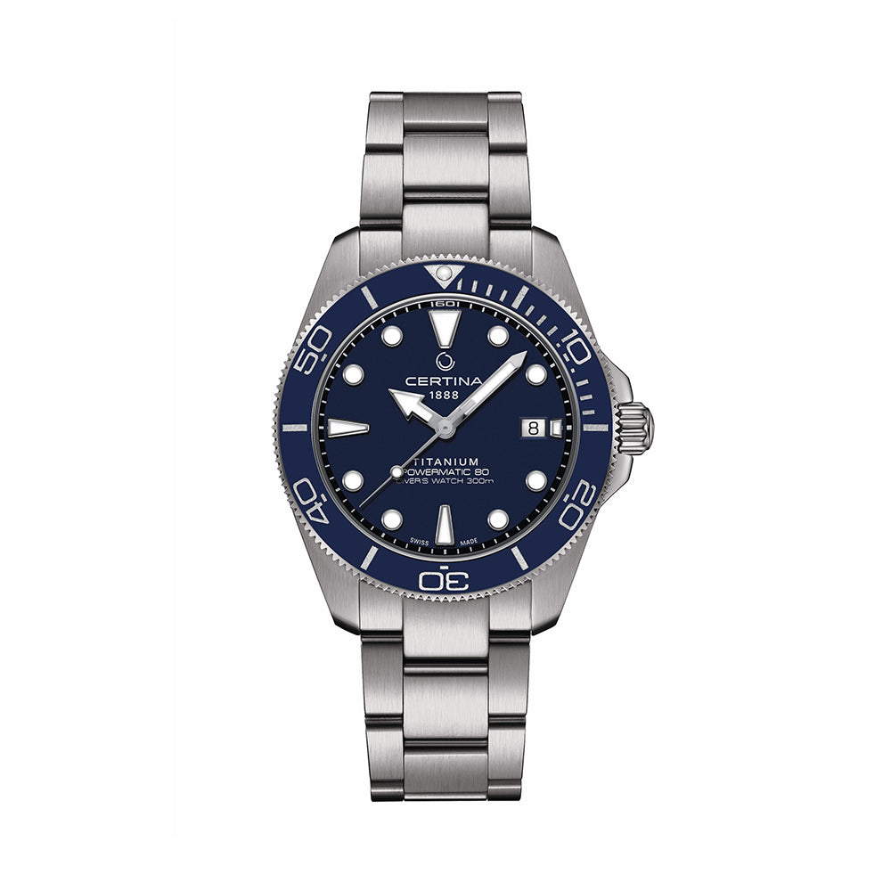 DS Action Diver Titanium 40.5mm - Blue on Bracelet、mySite、botmansion