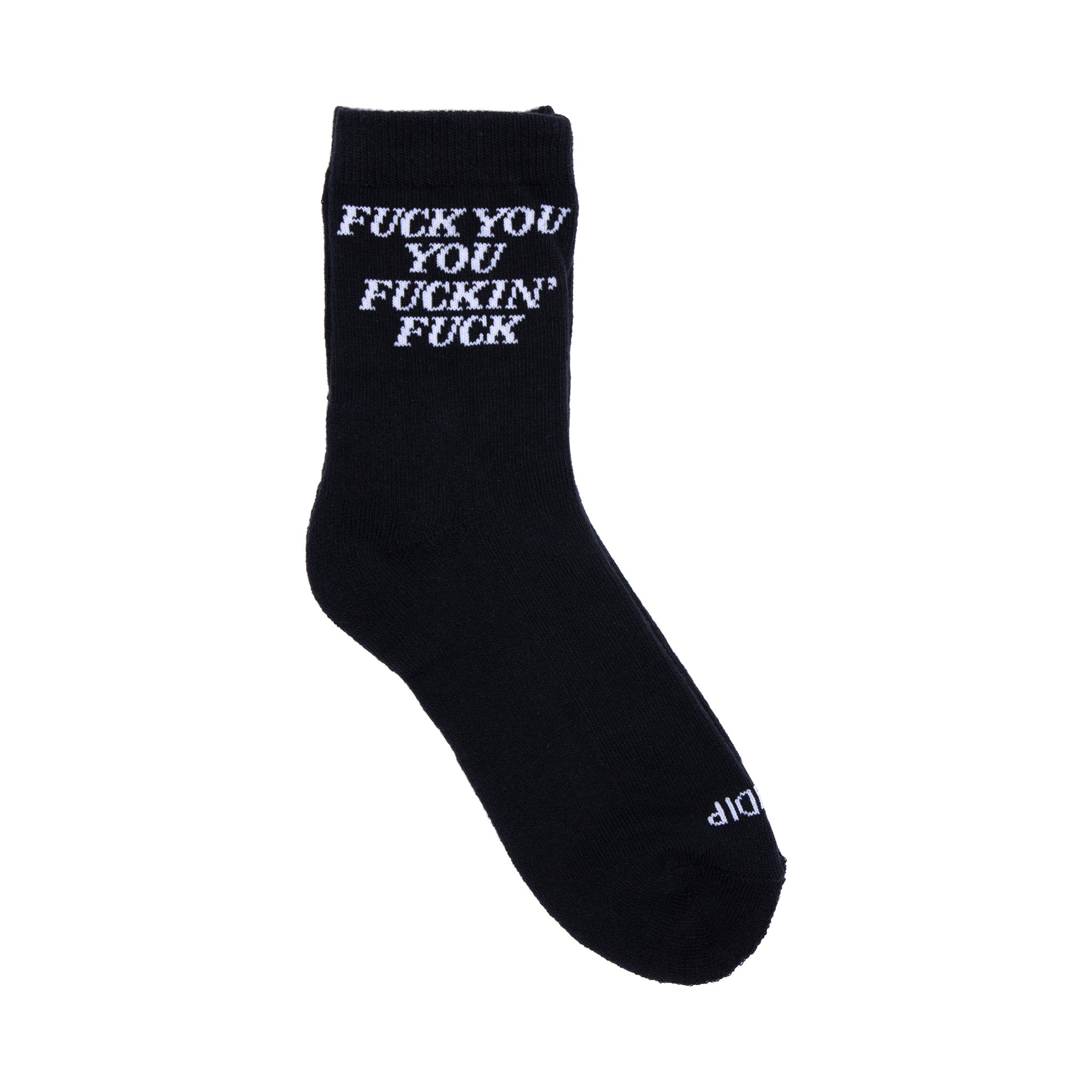  Fucking Fuck Mid Socks (Black)、mySite、merchandisen