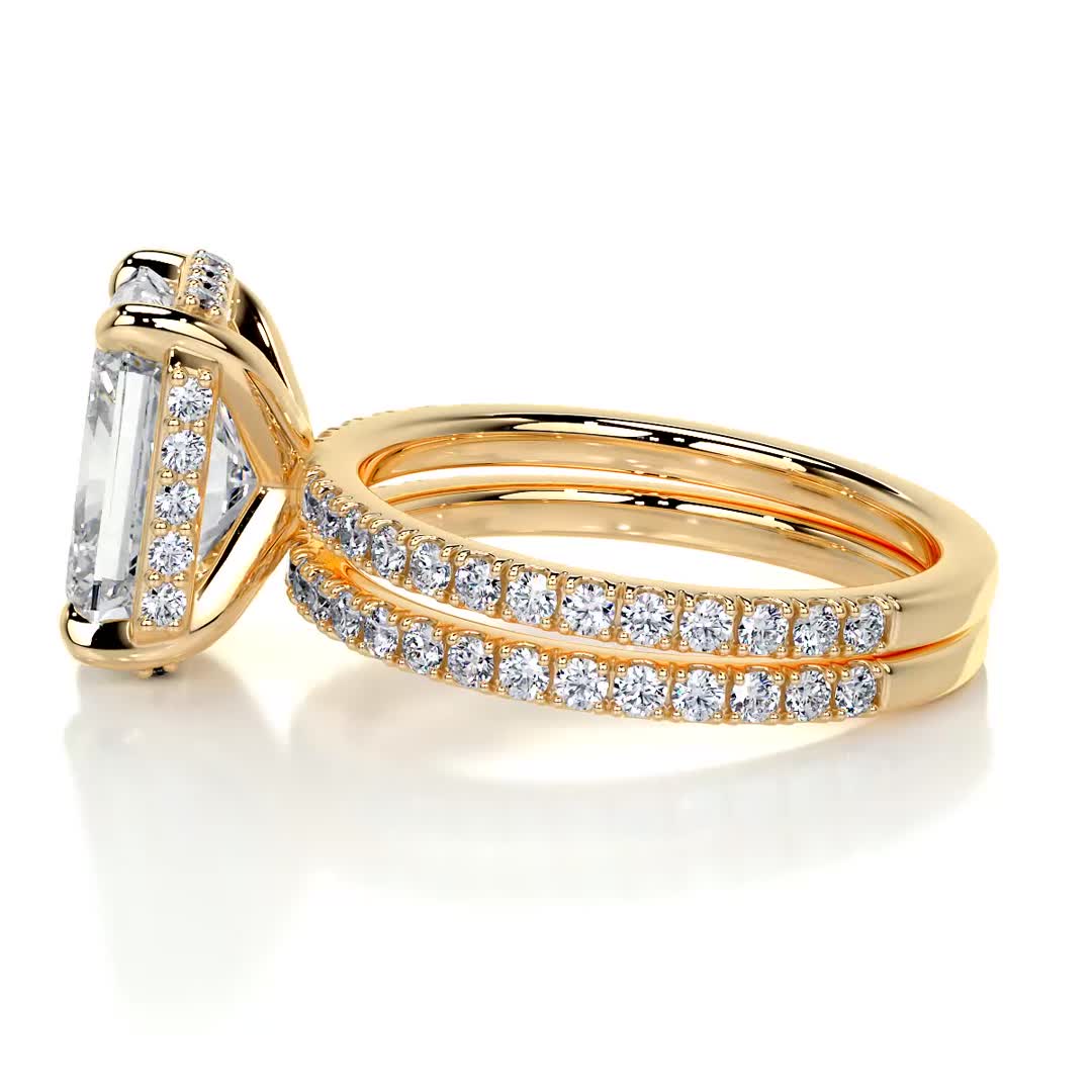 Luna Diamond Bridal Set -18K Yellow Gold、mySite、hinf8tx79