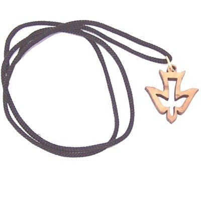  Holy Land Market Dove - olive wood necklace, necklace is 60cm long - 23.5 inches、mySite、elrpsem3k