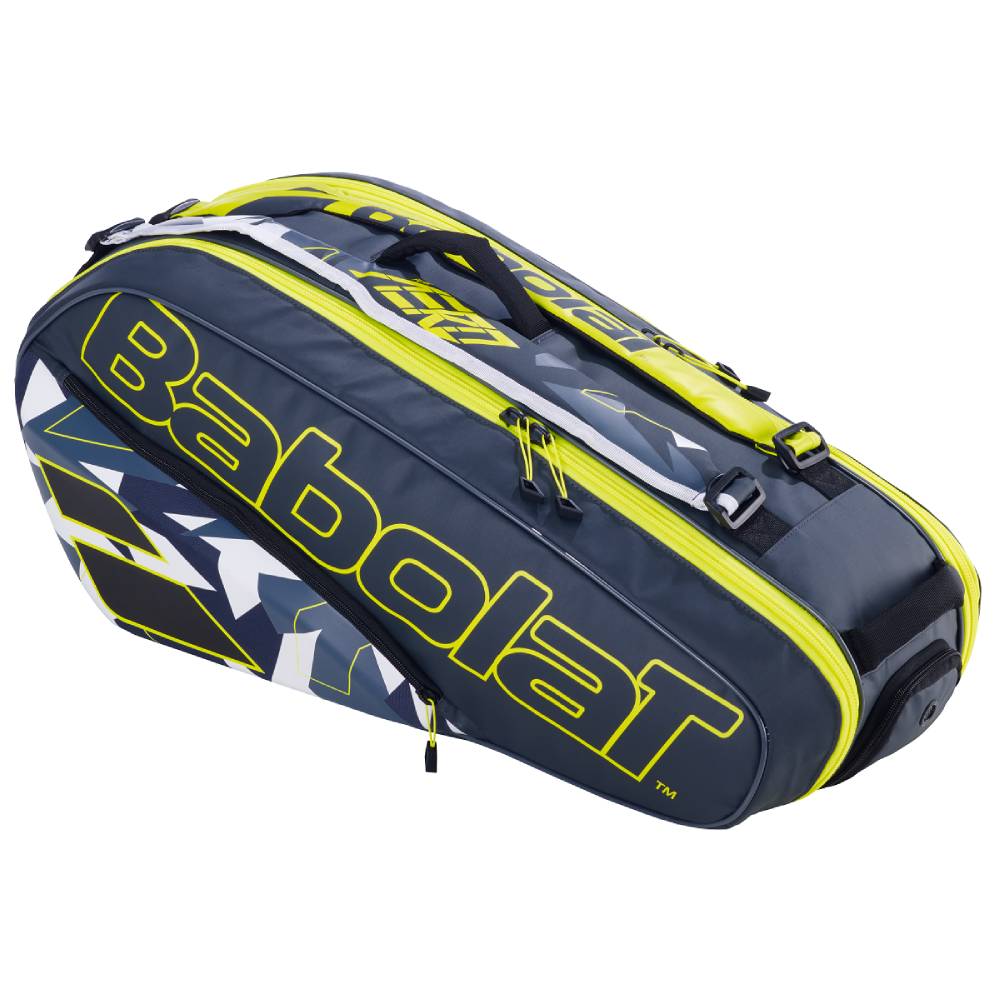 Babolat Pure Aero 6 Pack Racquet Bag 2023 (Black/Yellow)