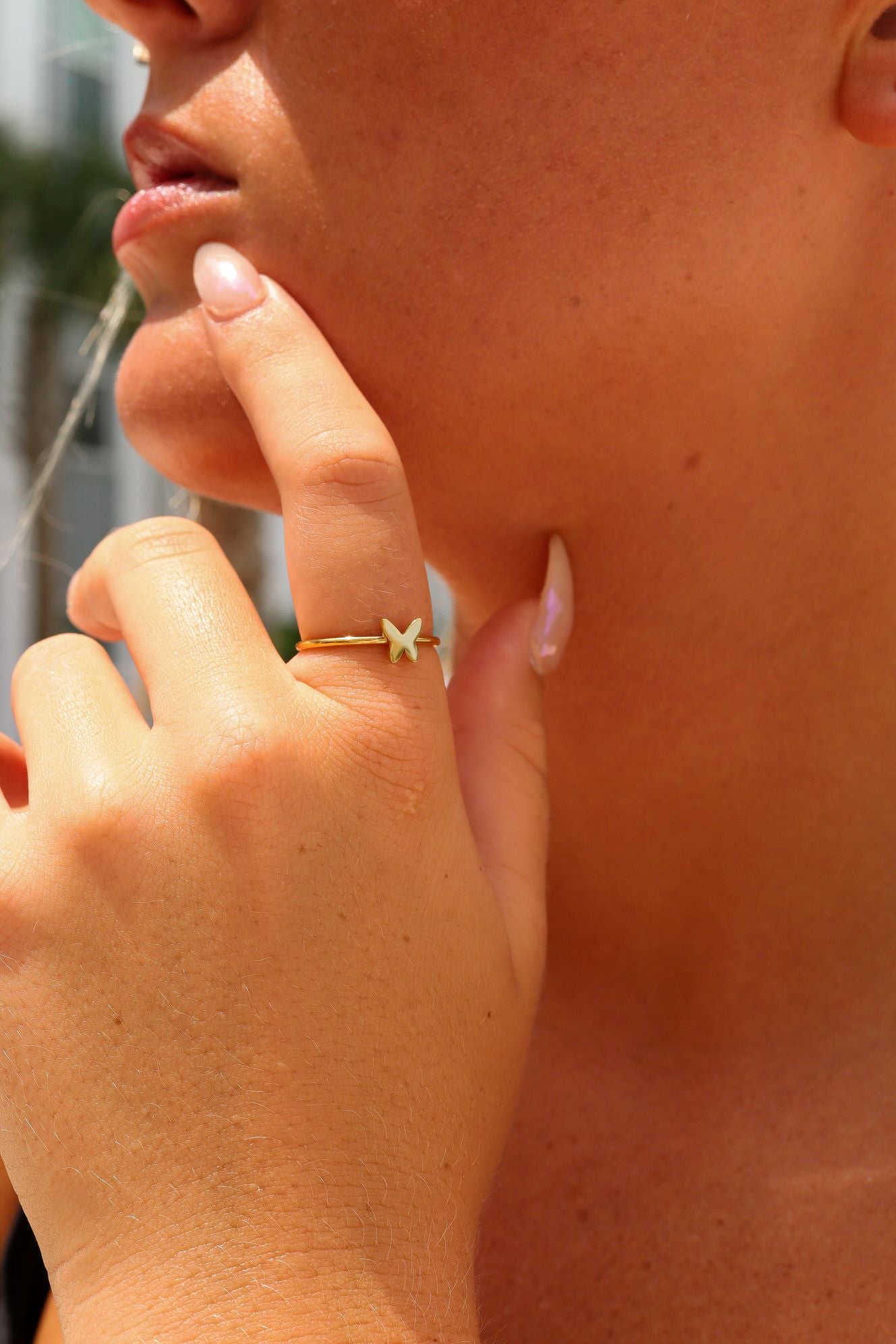 18K Gold PVD Stainless Steel Symbol Stacking Rings / ZRJ9023、mySite、dreamappss